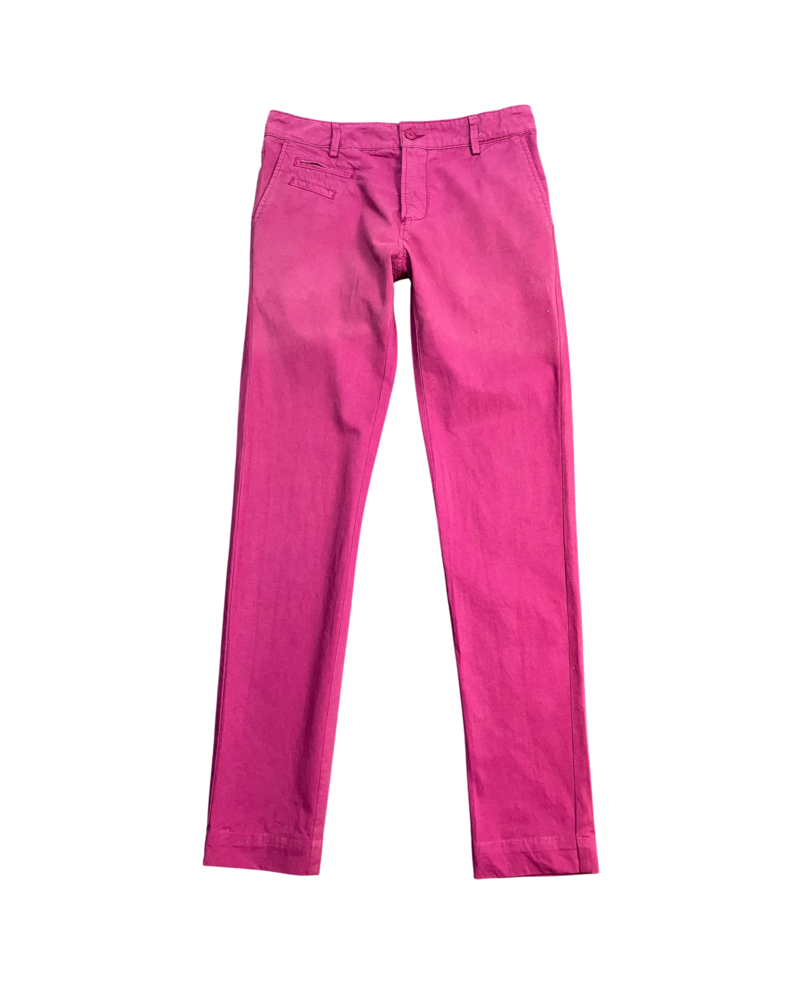 pink slim-fit pants