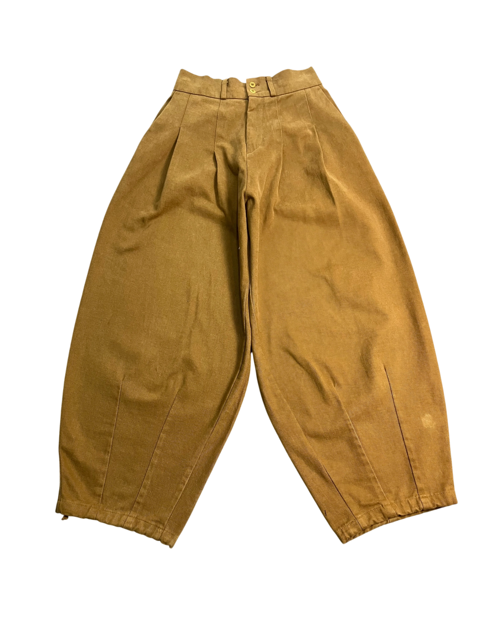 brown balloon-pants