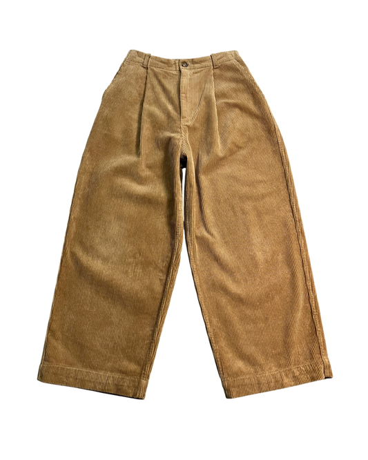 brown corduroy baggy pants