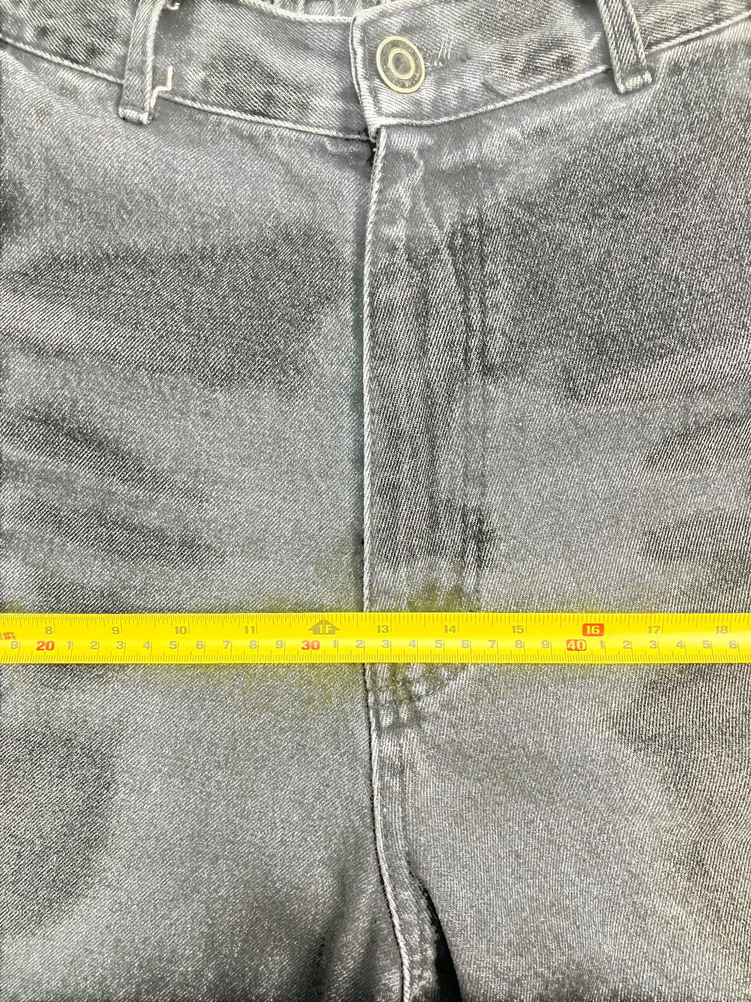 black medium baggy jeans