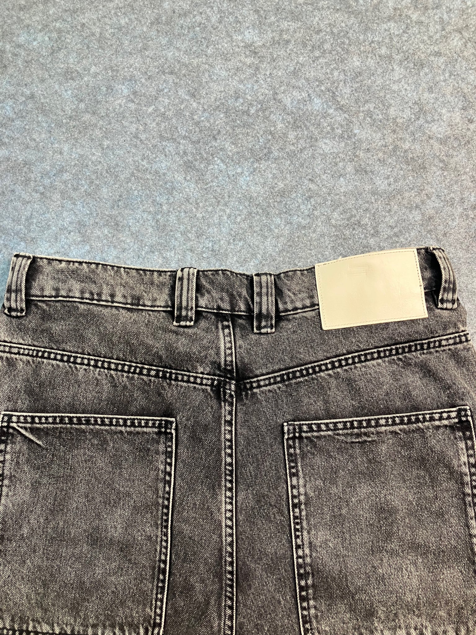 black y2k wide-leg jeans