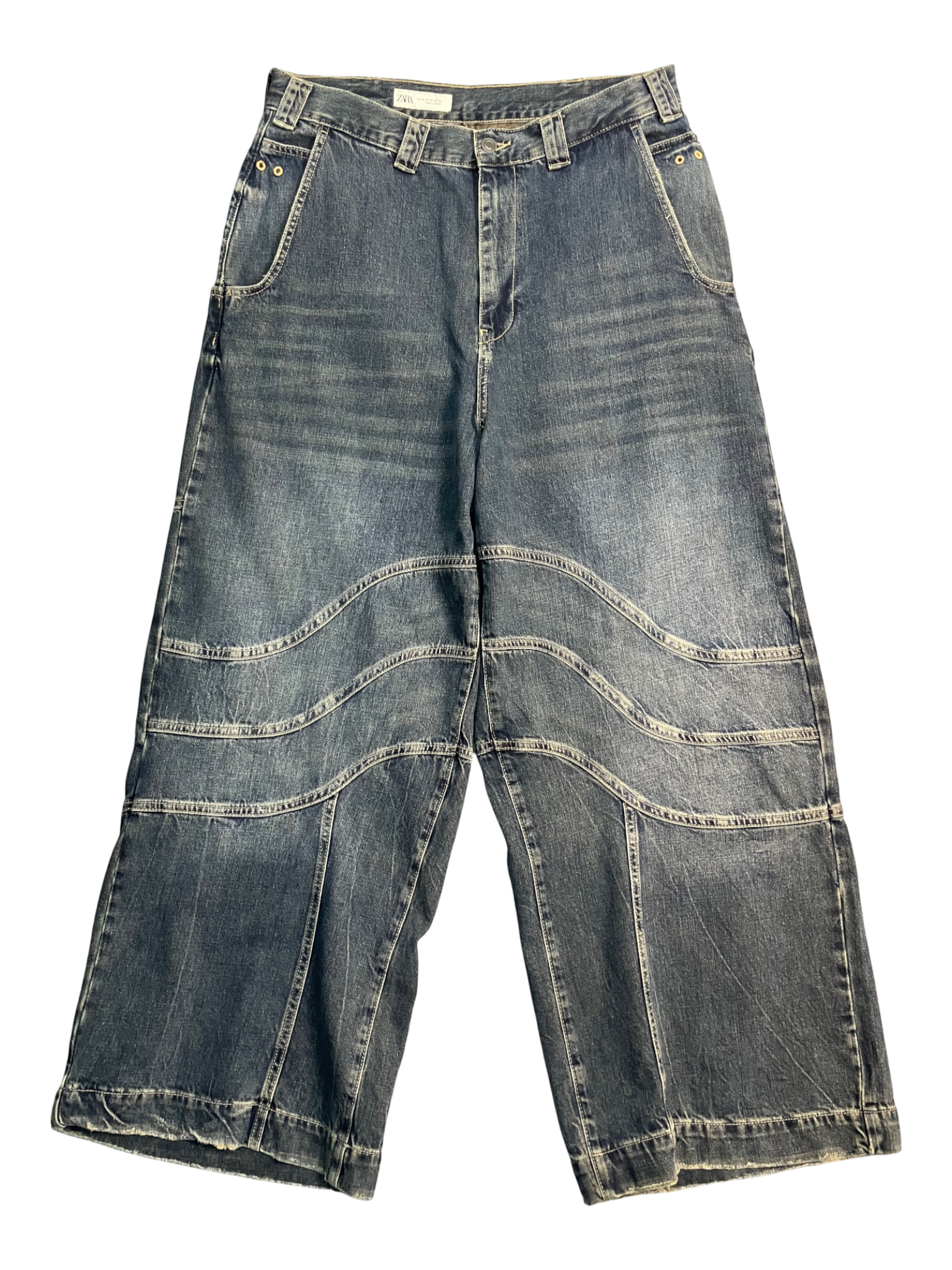 blue y2k baggy jeans