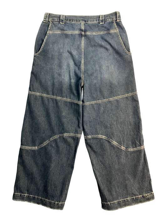 blue y2k baggy jeans