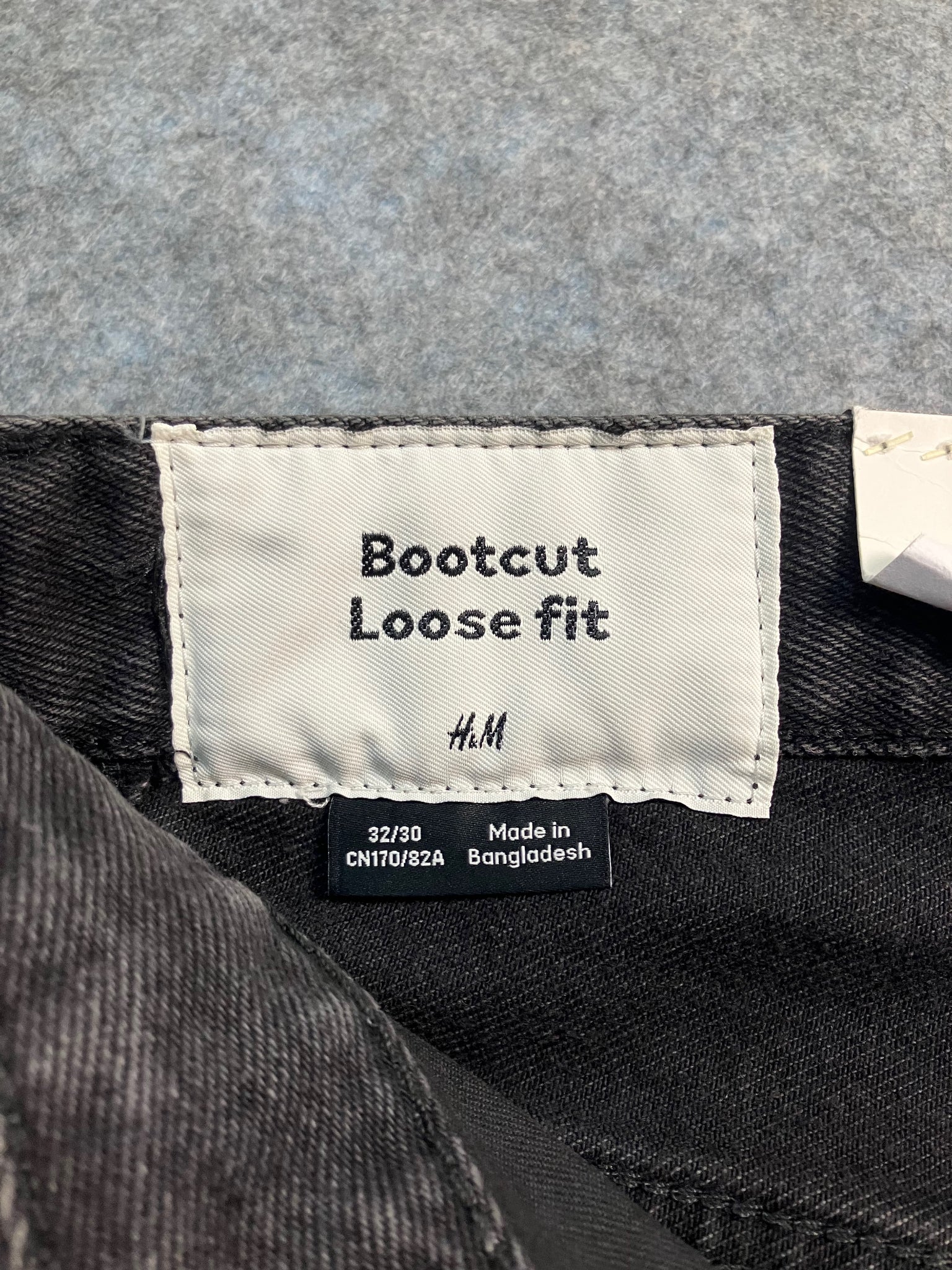 black boot-cut jeans