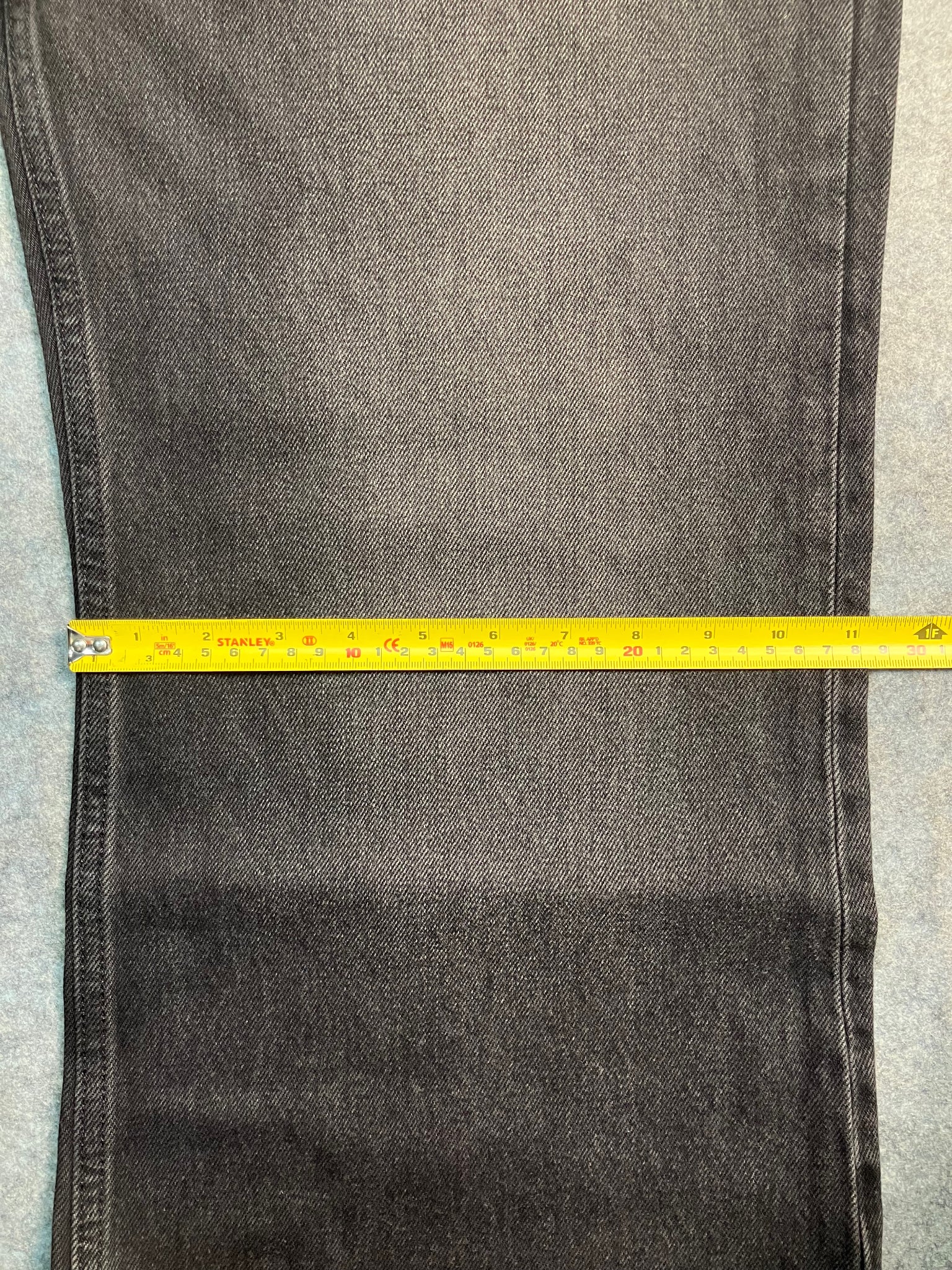 black boot-cut jeans