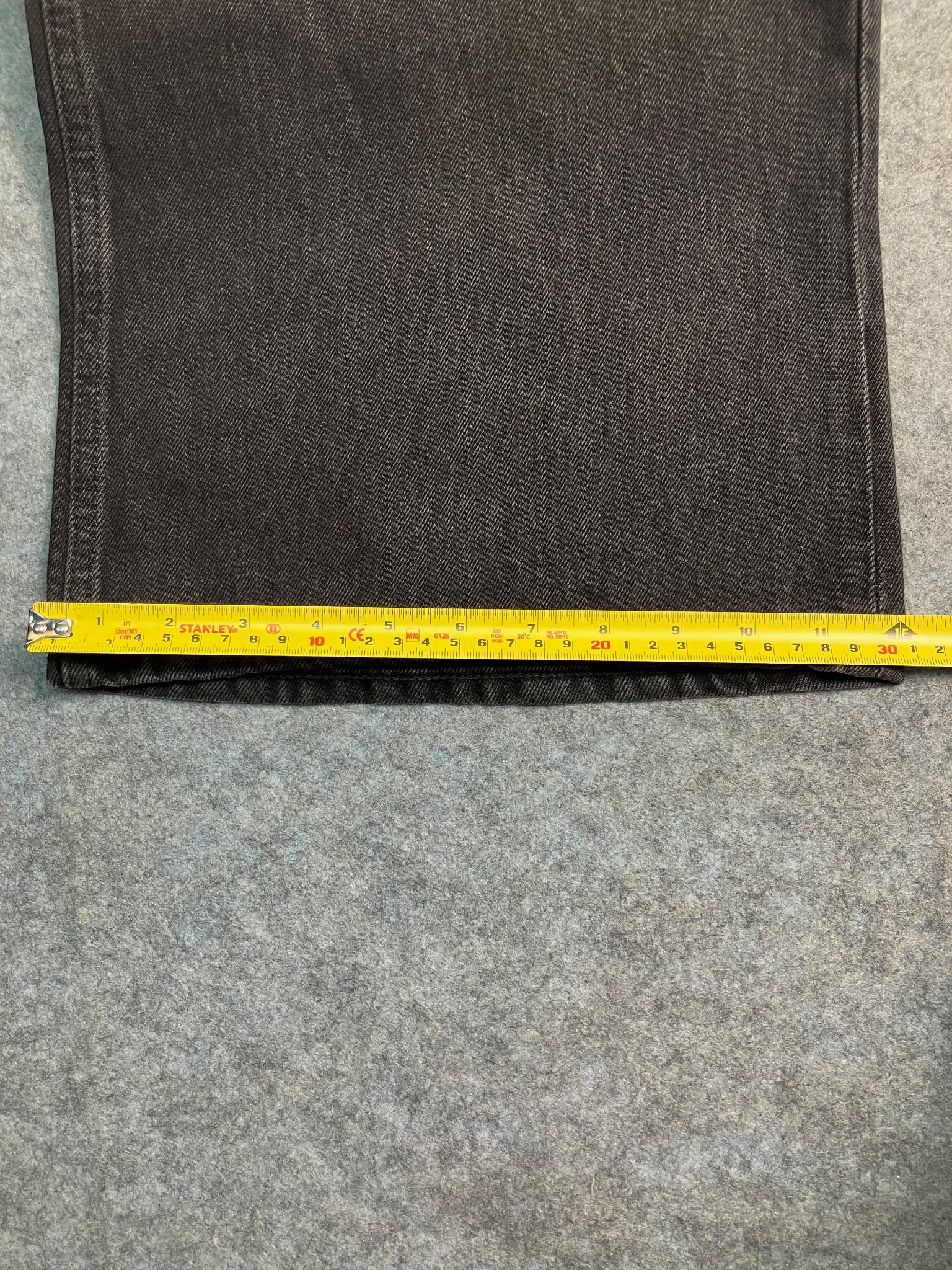 black boot-cut jeans