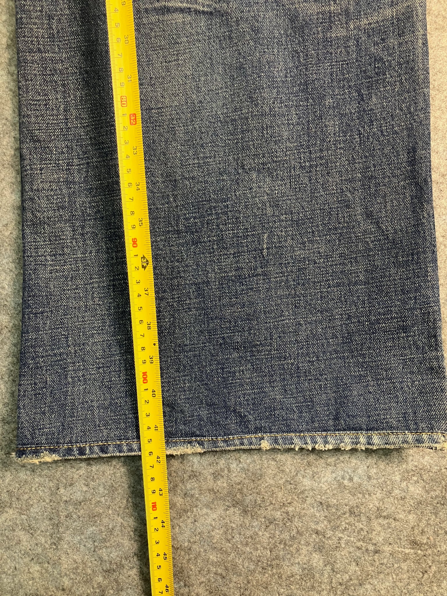 blue jumbo wide-leg jeans