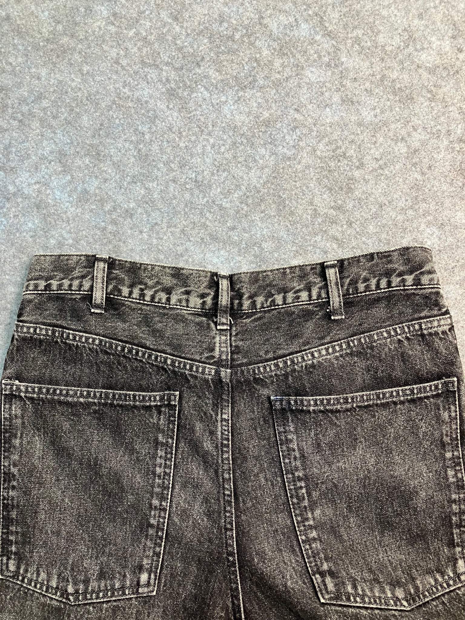 black super jumbo wide-leg jeans