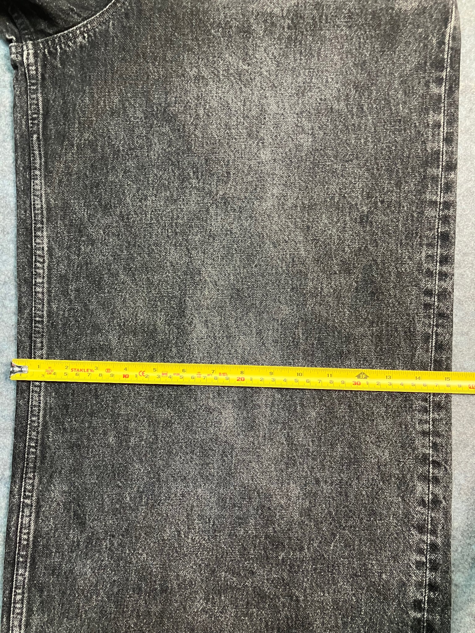 black super jumbo wide-leg jeans