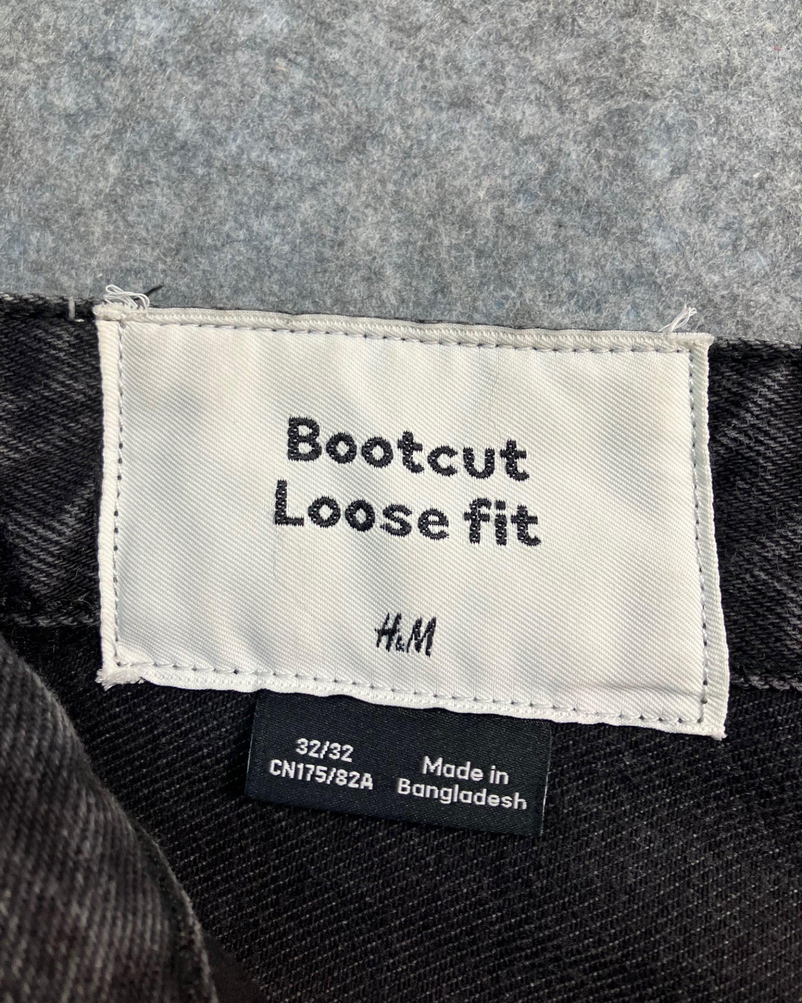 black boot-cut jeans