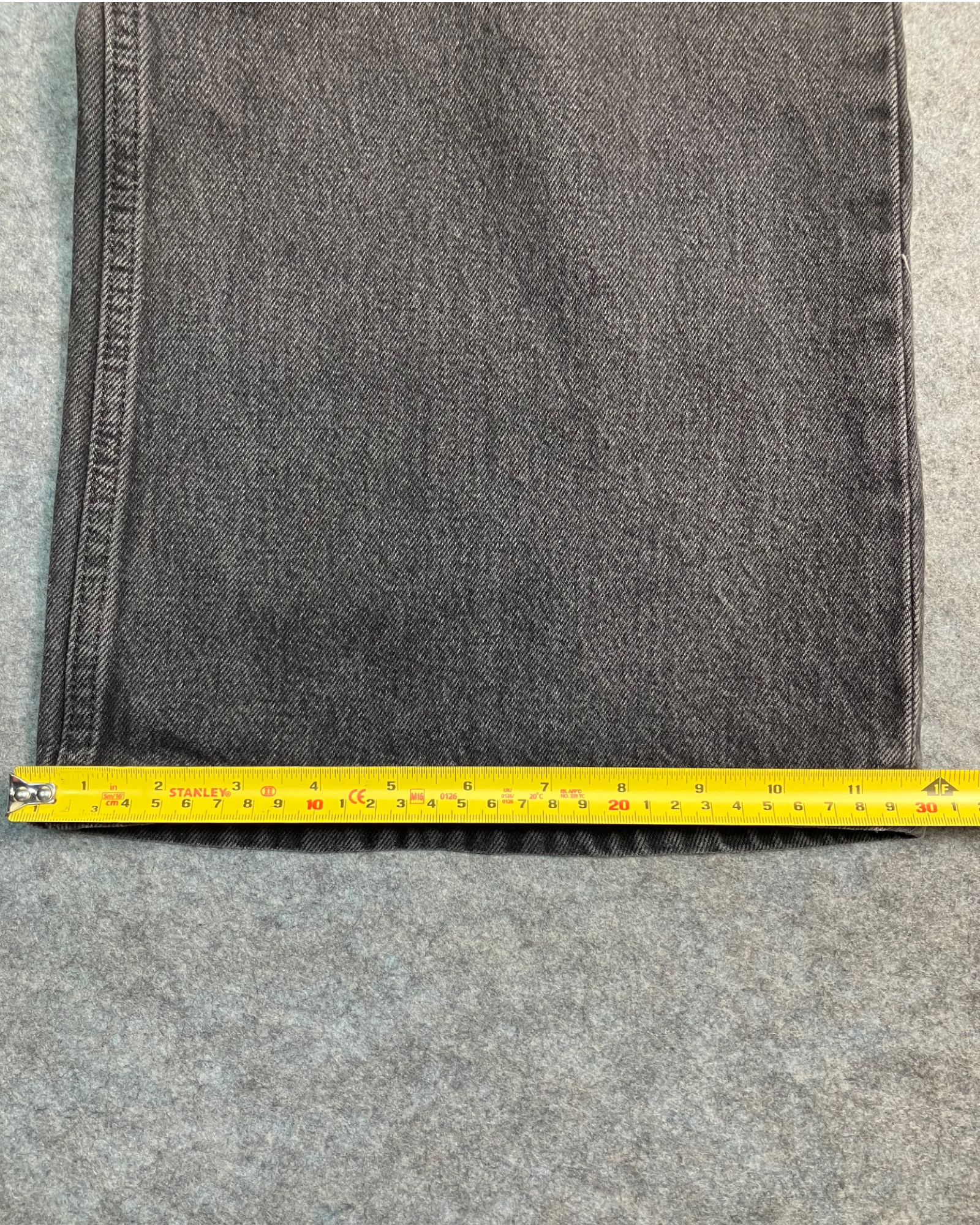 black boot-cut jeans