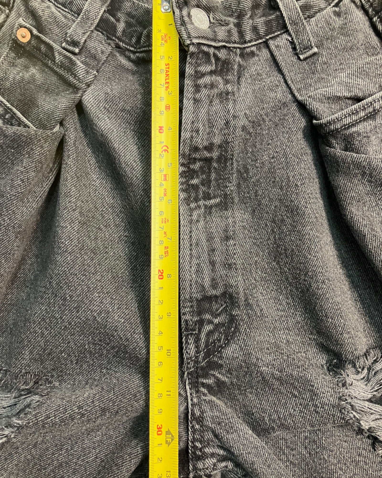 black reworked destructive regular-fit jeans