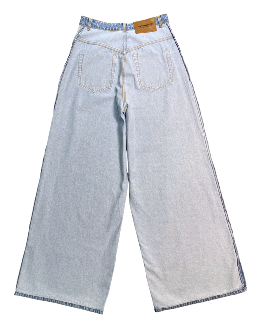 blue super jumbo wide-leg jeans