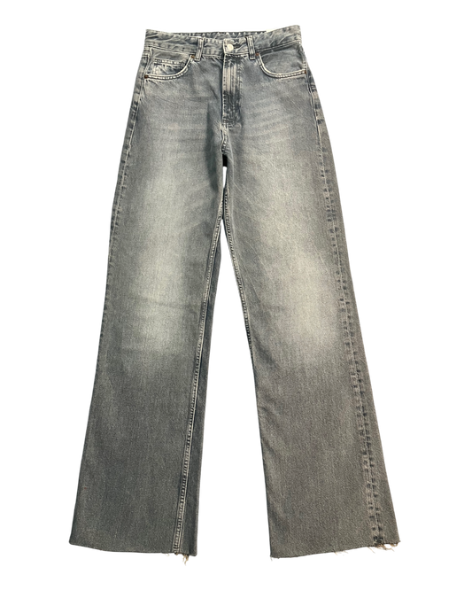 black reworked fc wide-leg jeans