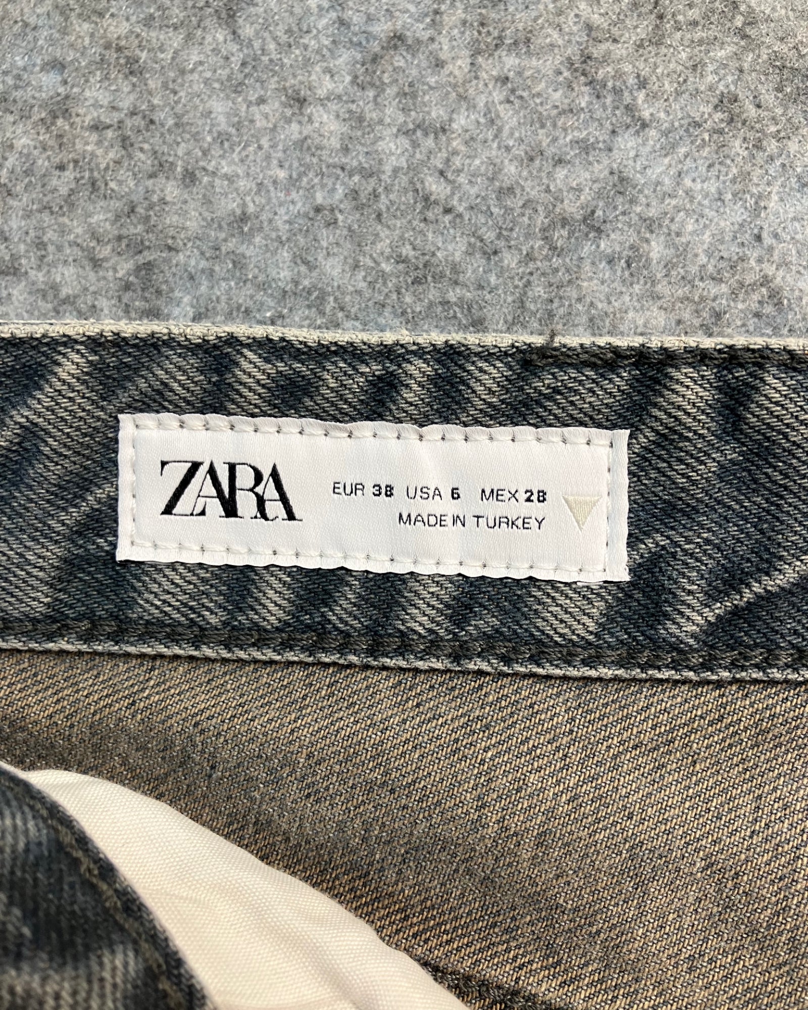 black reworked fc wide-leg jeans