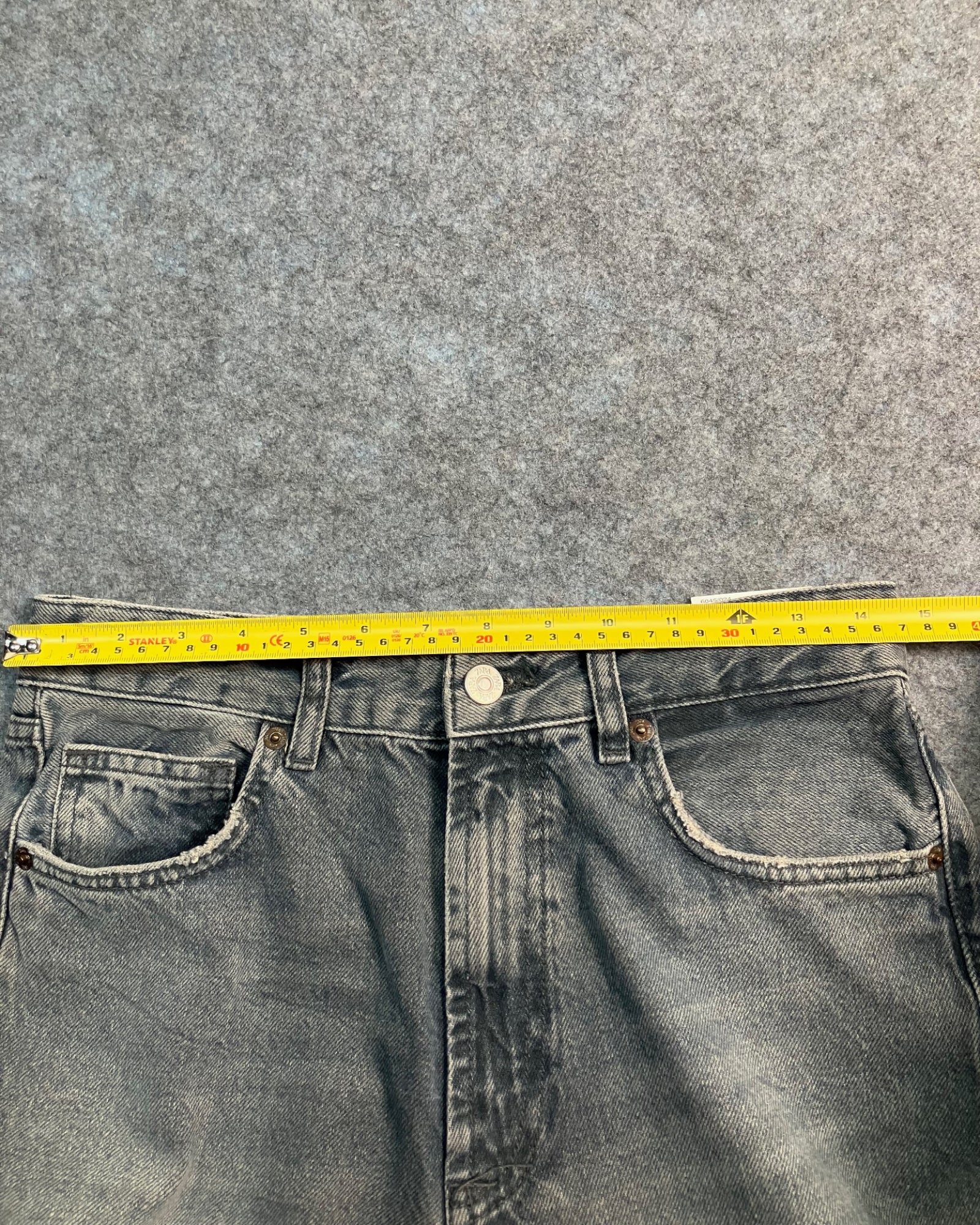 black reworked fc wide-leg jeans