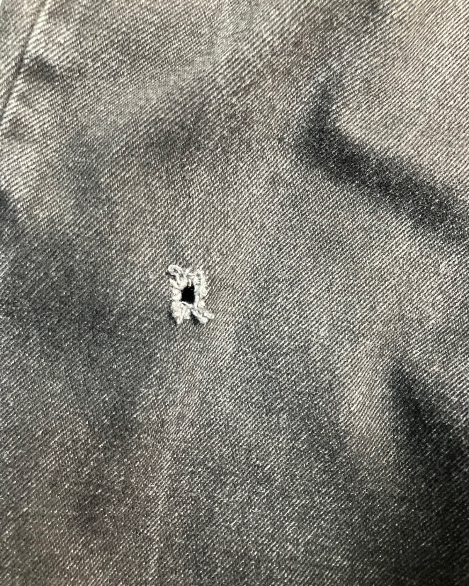 black reworked regular-fit jeans