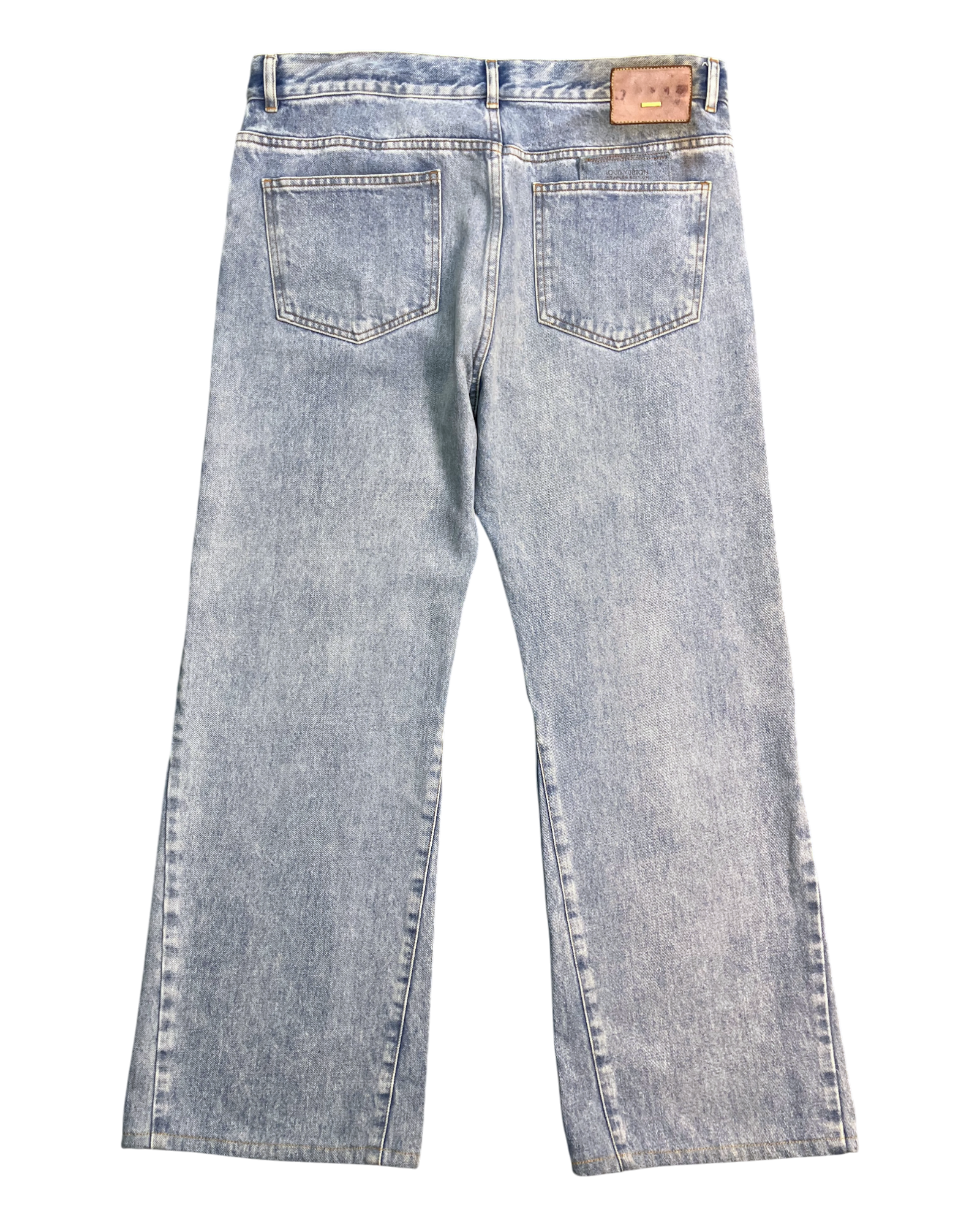 blue virgil abloh regular-fit jeans