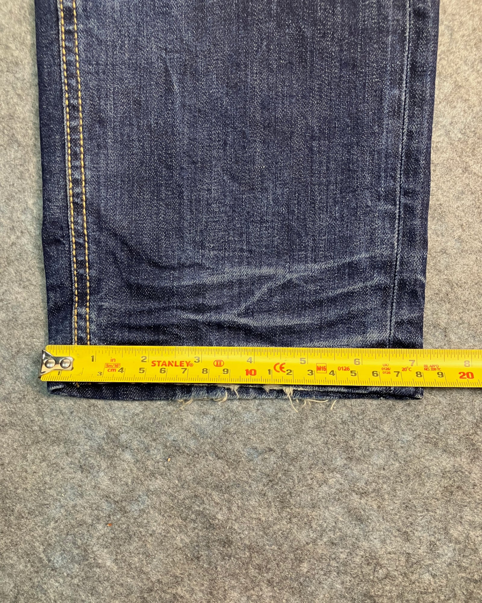 blue washed slim-fit jeans