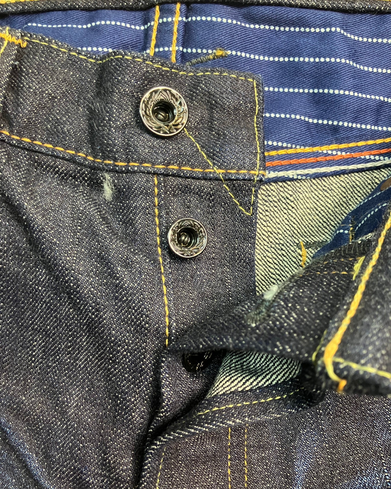 blue washed slim-fit jeans