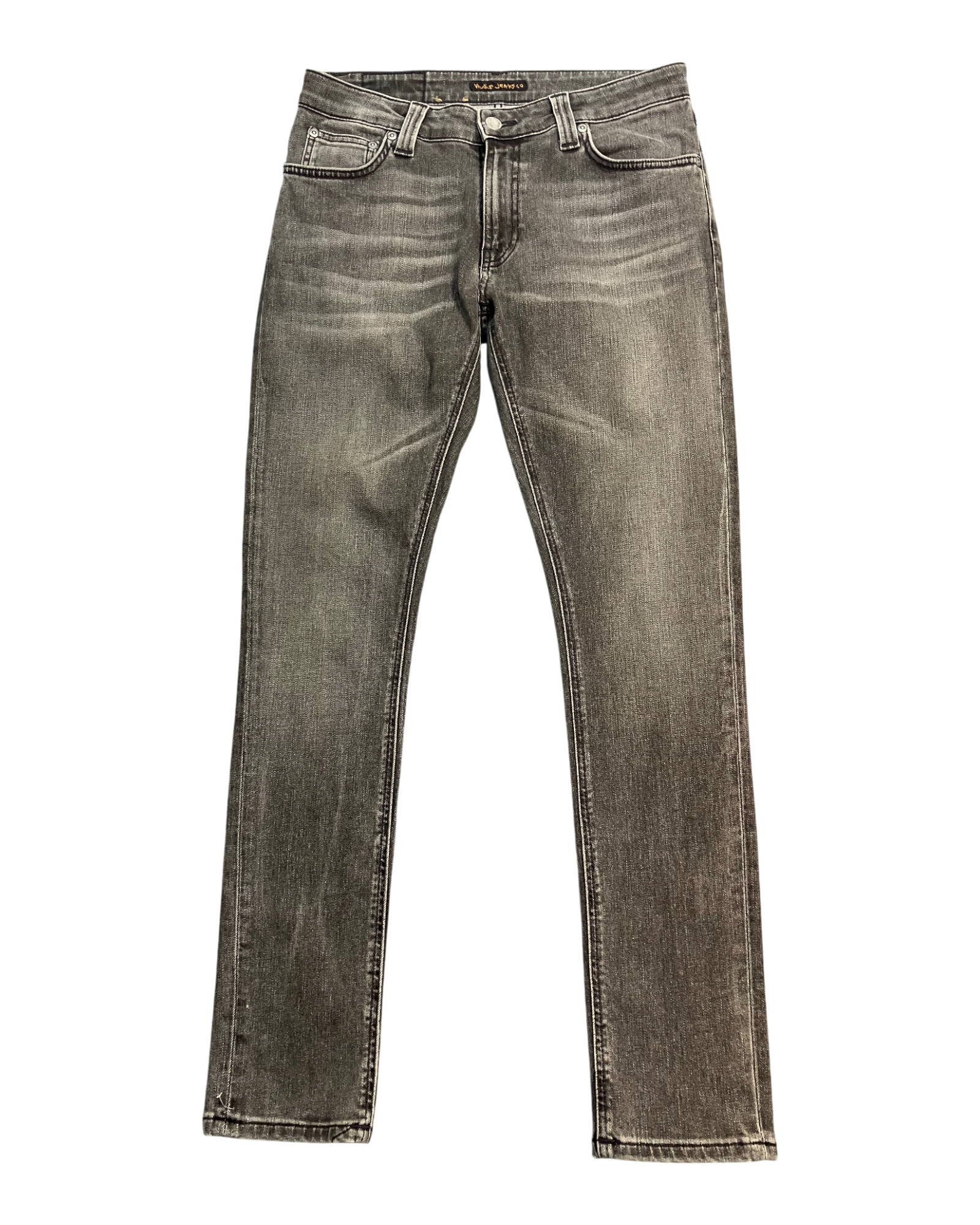 black slim-fit jeans