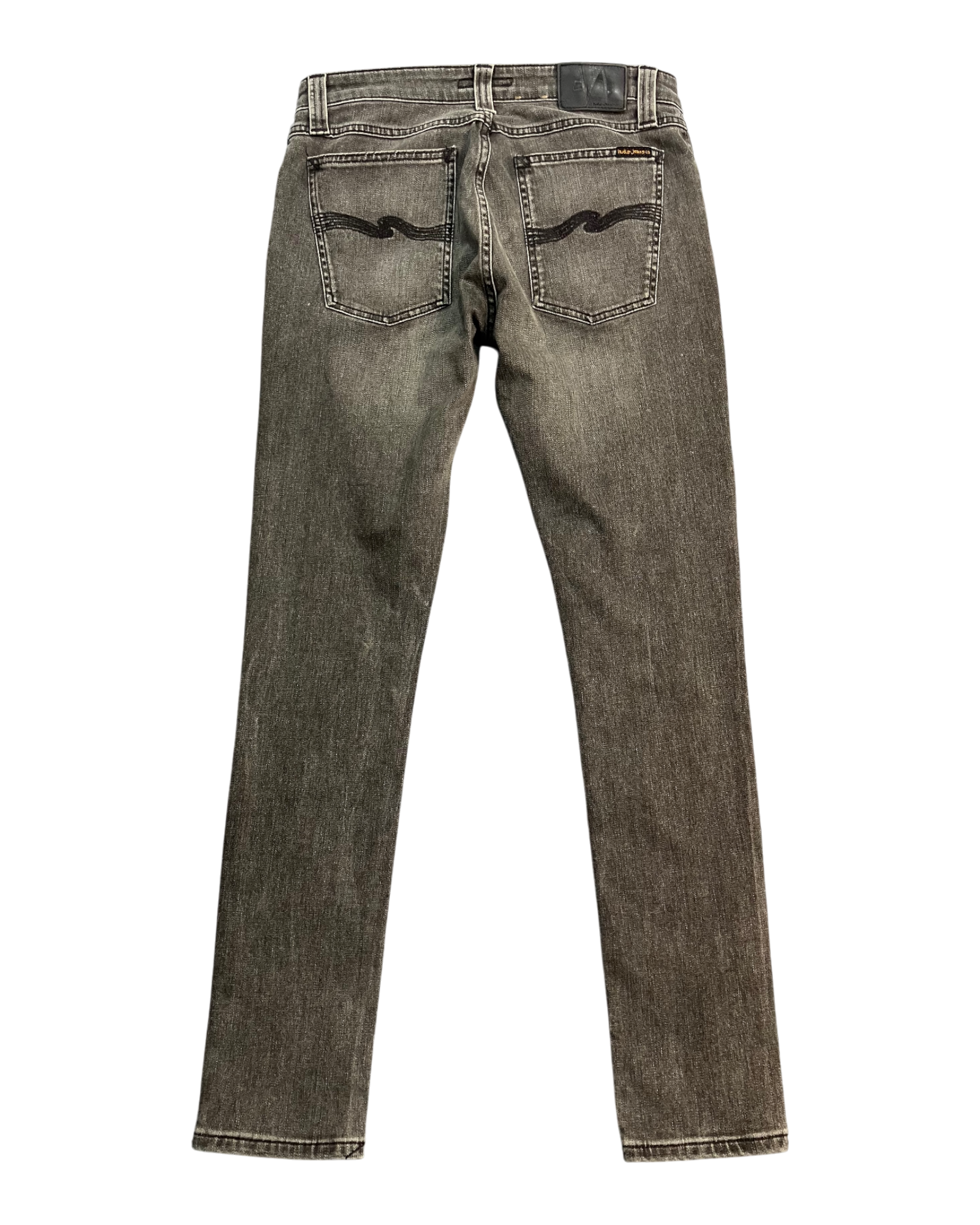 black slim-fit jeans