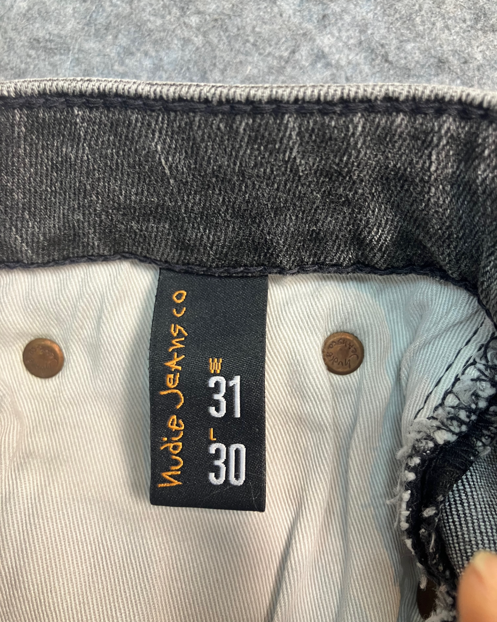 black slim-fit jeans