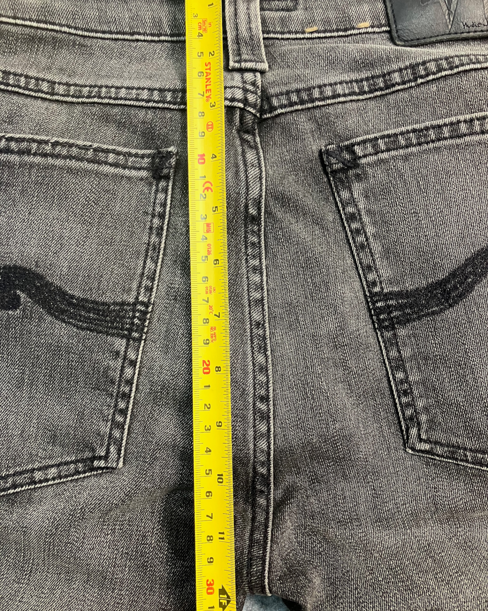 black slim-fit jeans