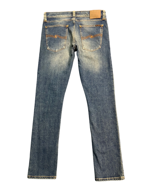 blue slim-fit jeans