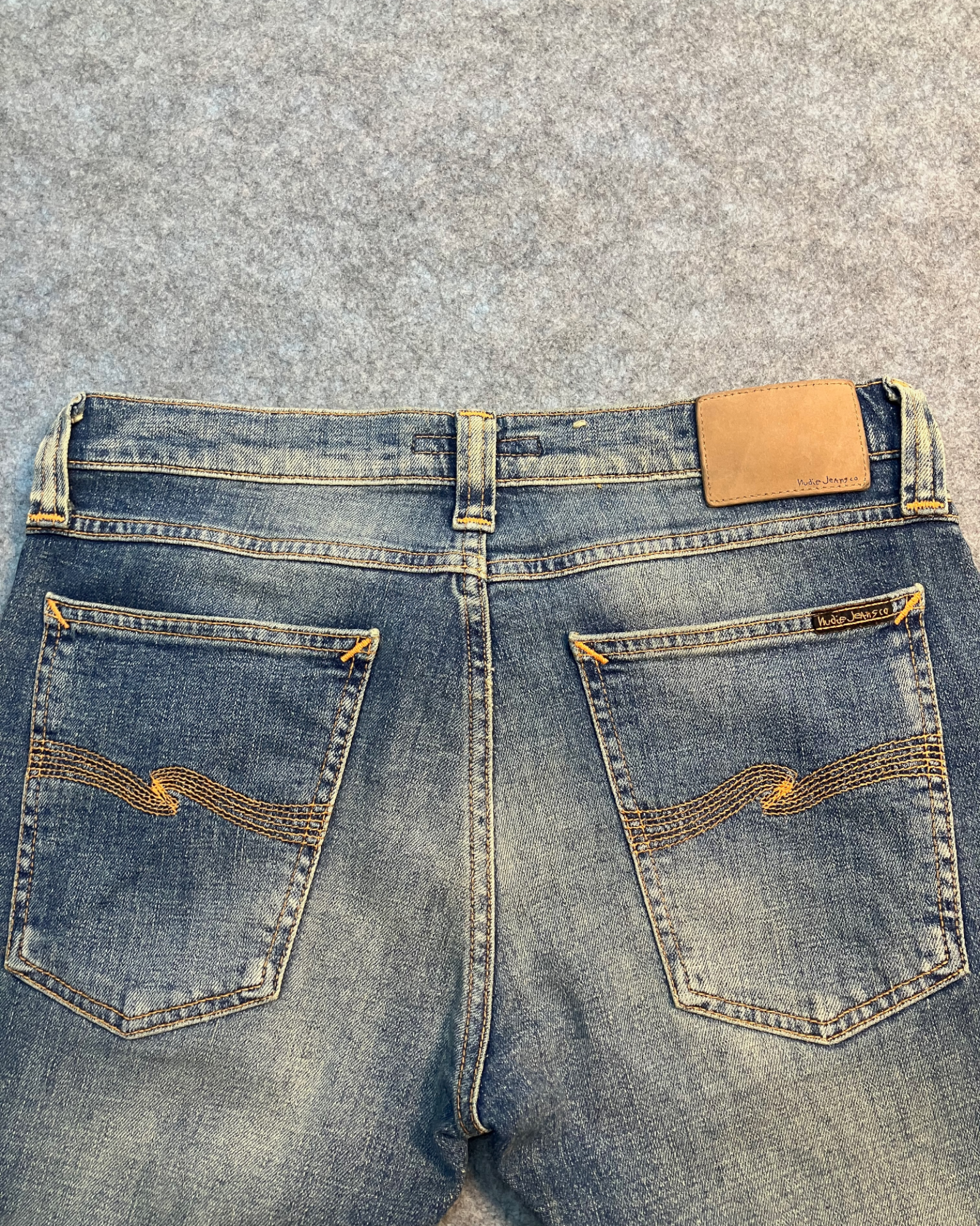 blue slim-fit jeans