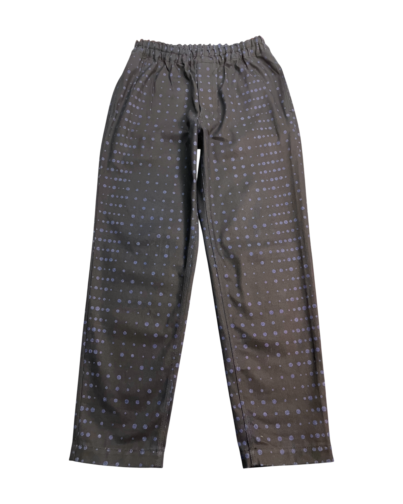 blue dot baggy-fit pants