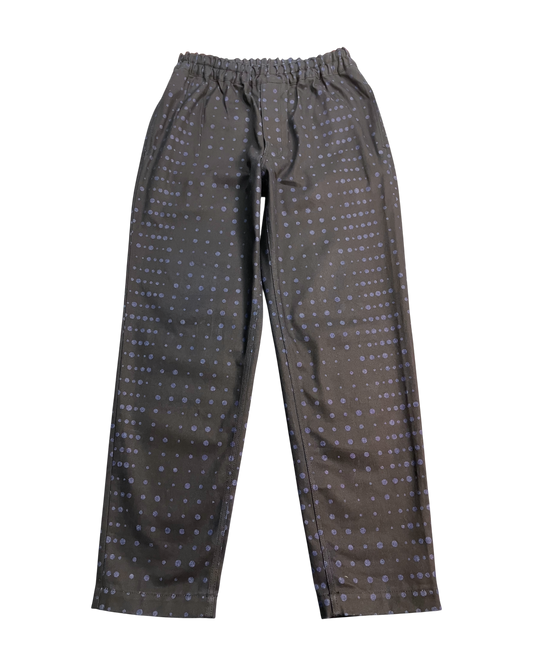 blue dot baggy-fit pants