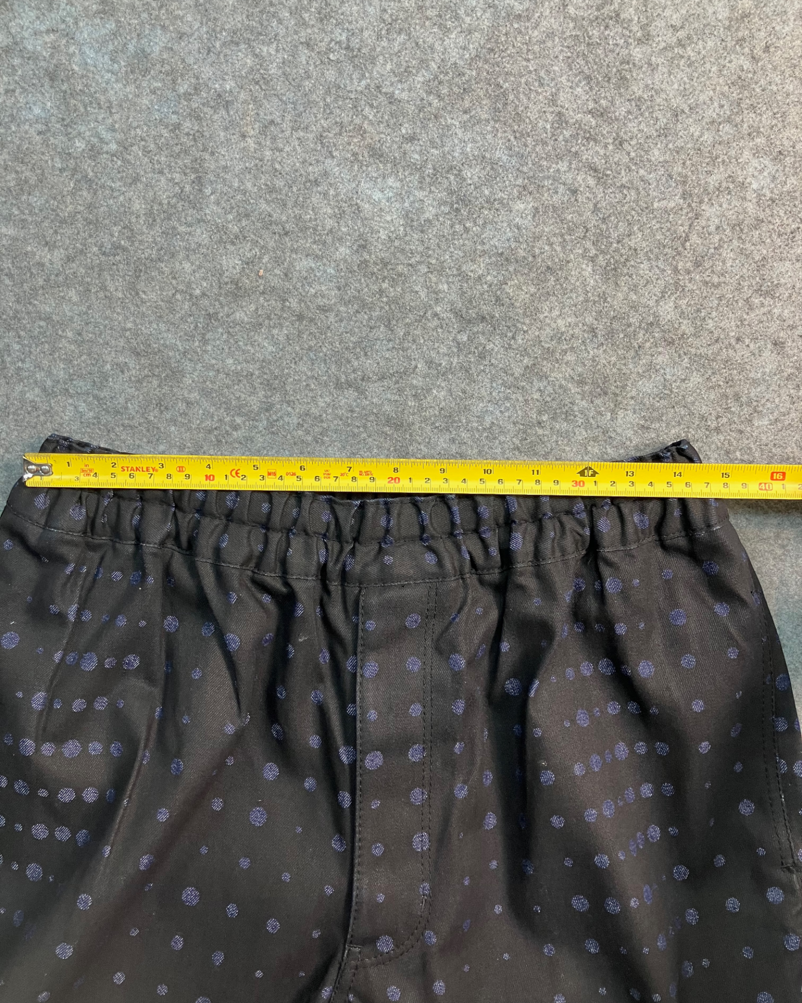 blue dot baggy-fit pants