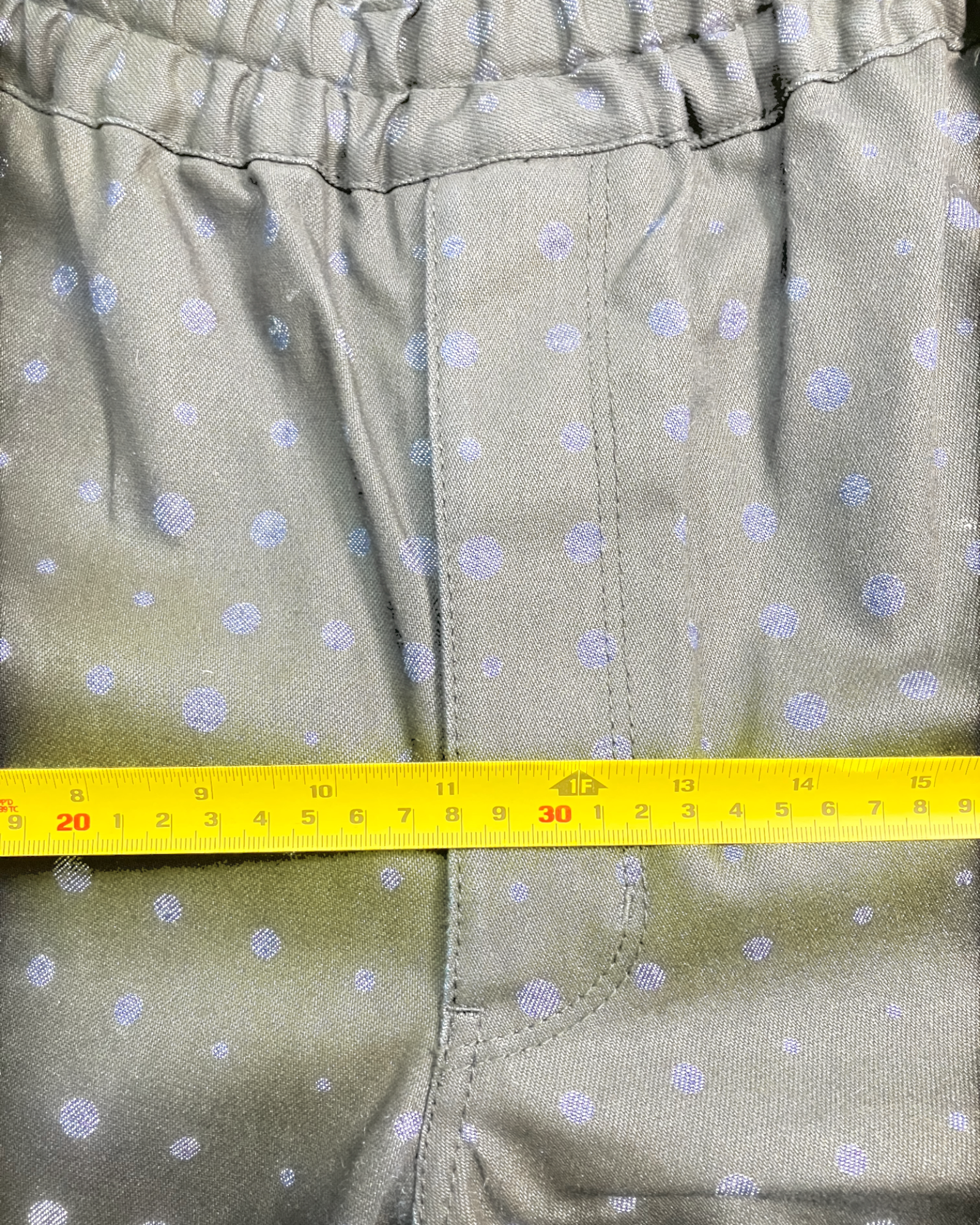 blue dot baggy-fit pants