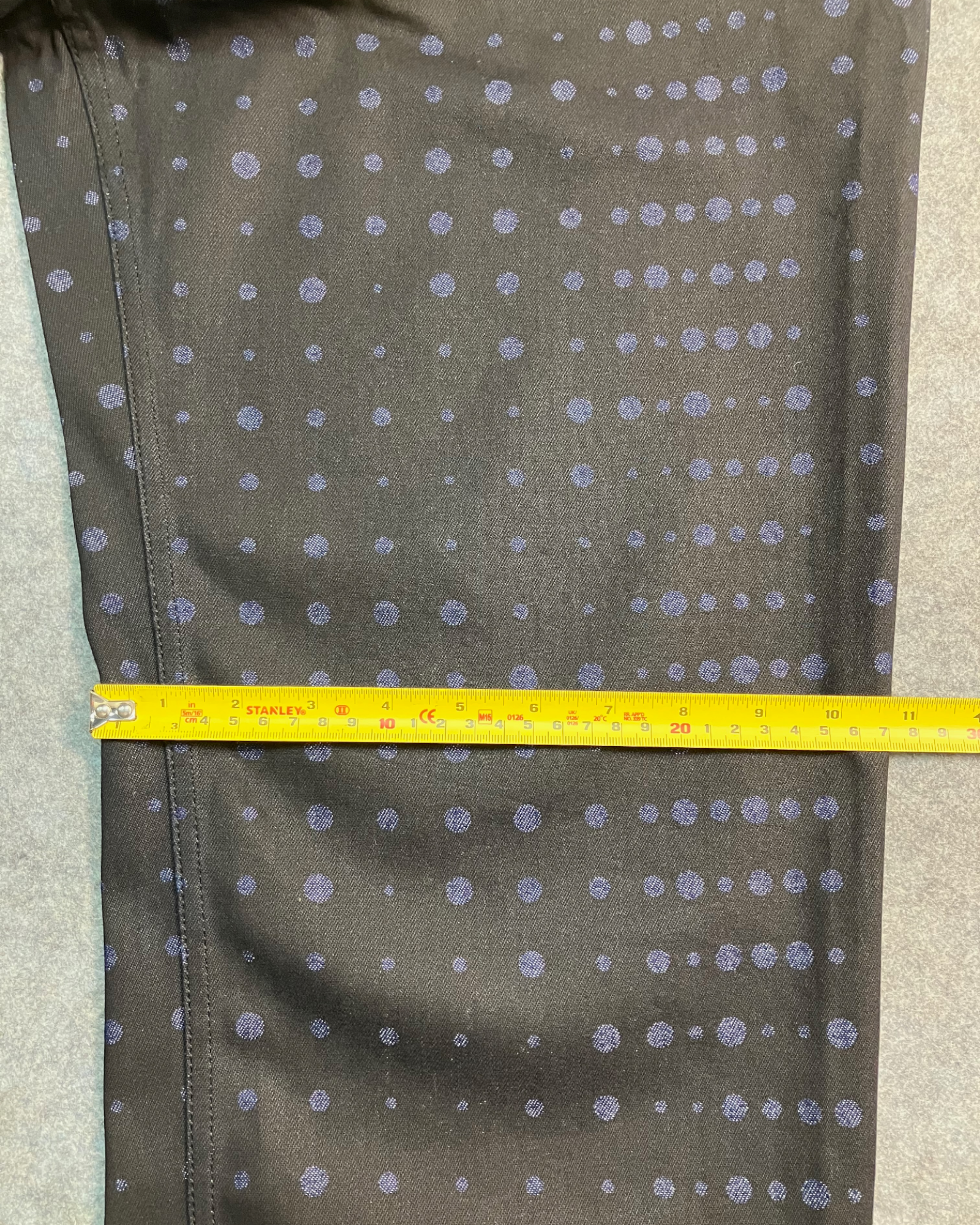 blue dot baggy-fit pants