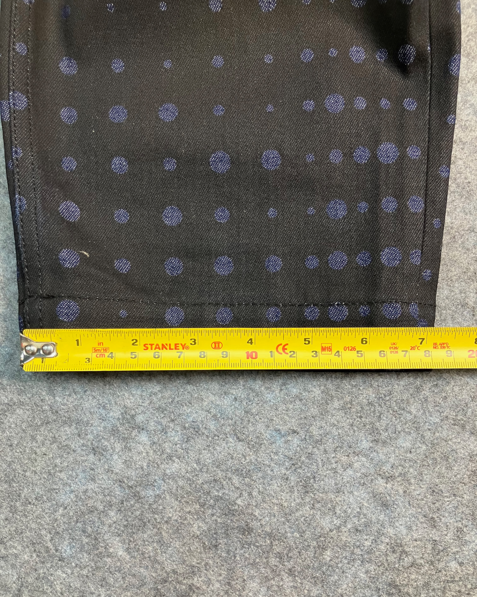 blue dot baggy-fit pants