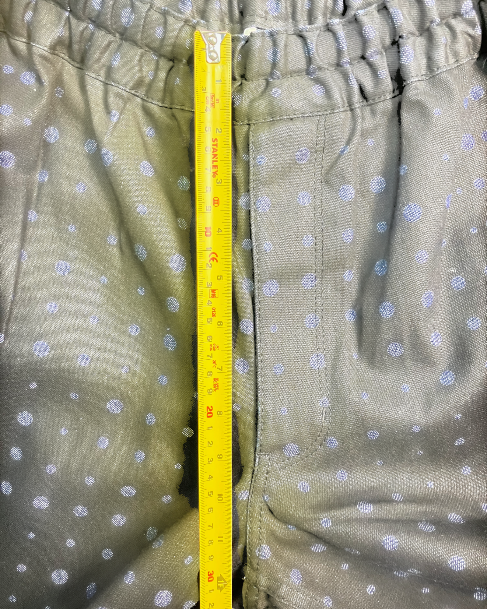 blue dot baggy-fit pants