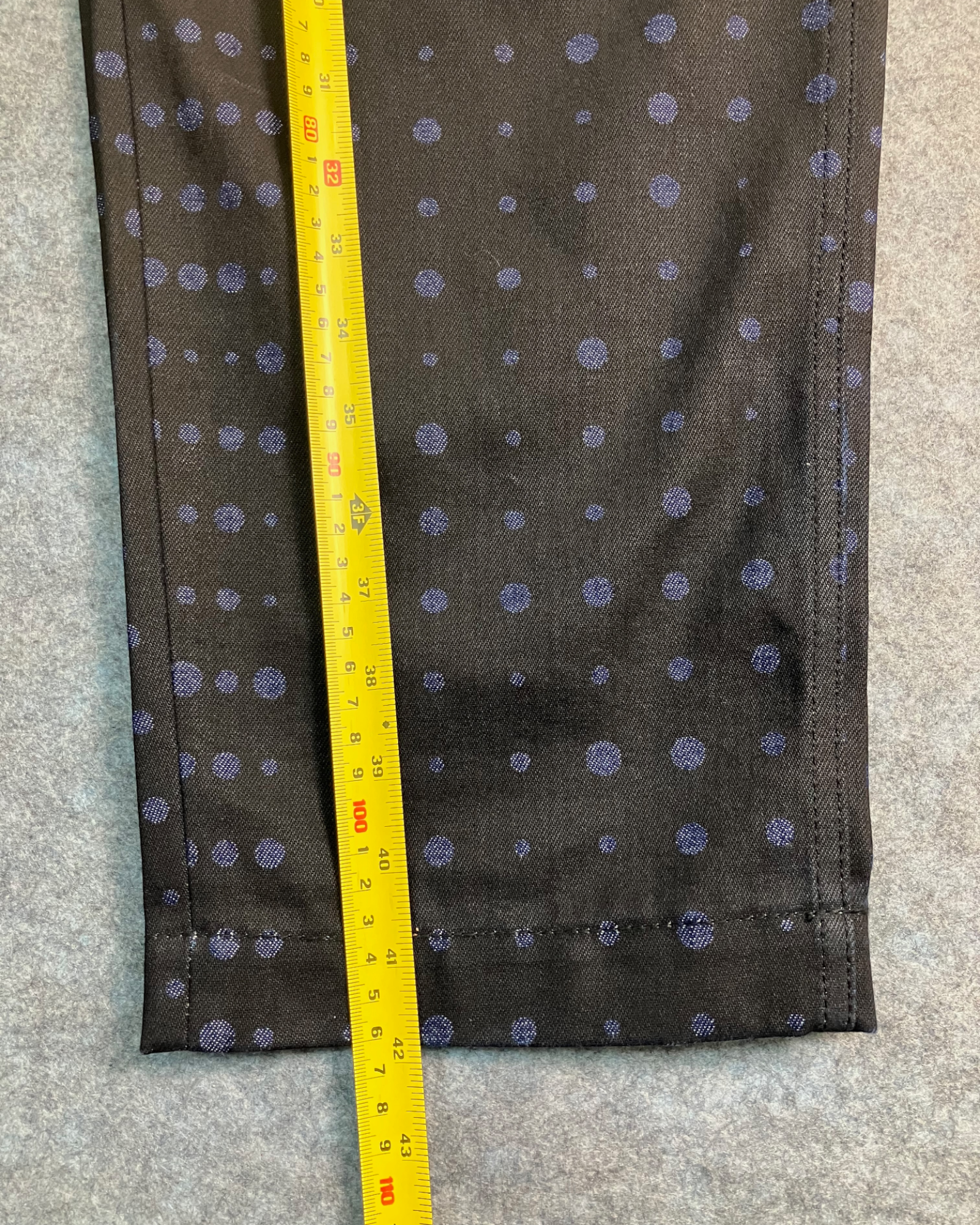 blue dot baggy-fit pants