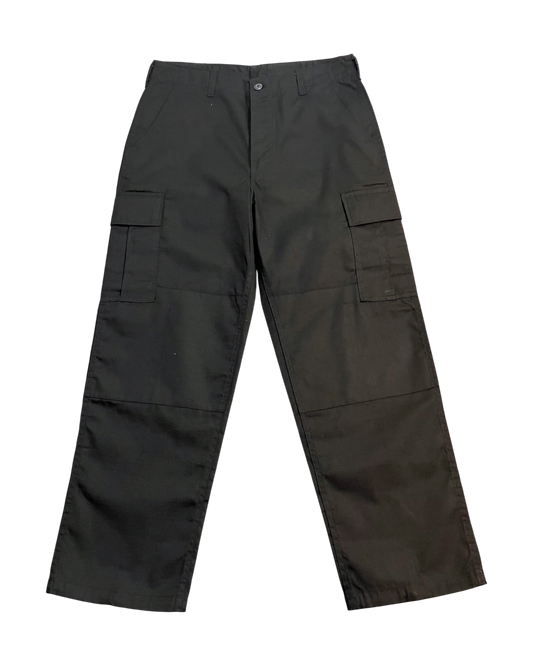 black baggy-fit pants