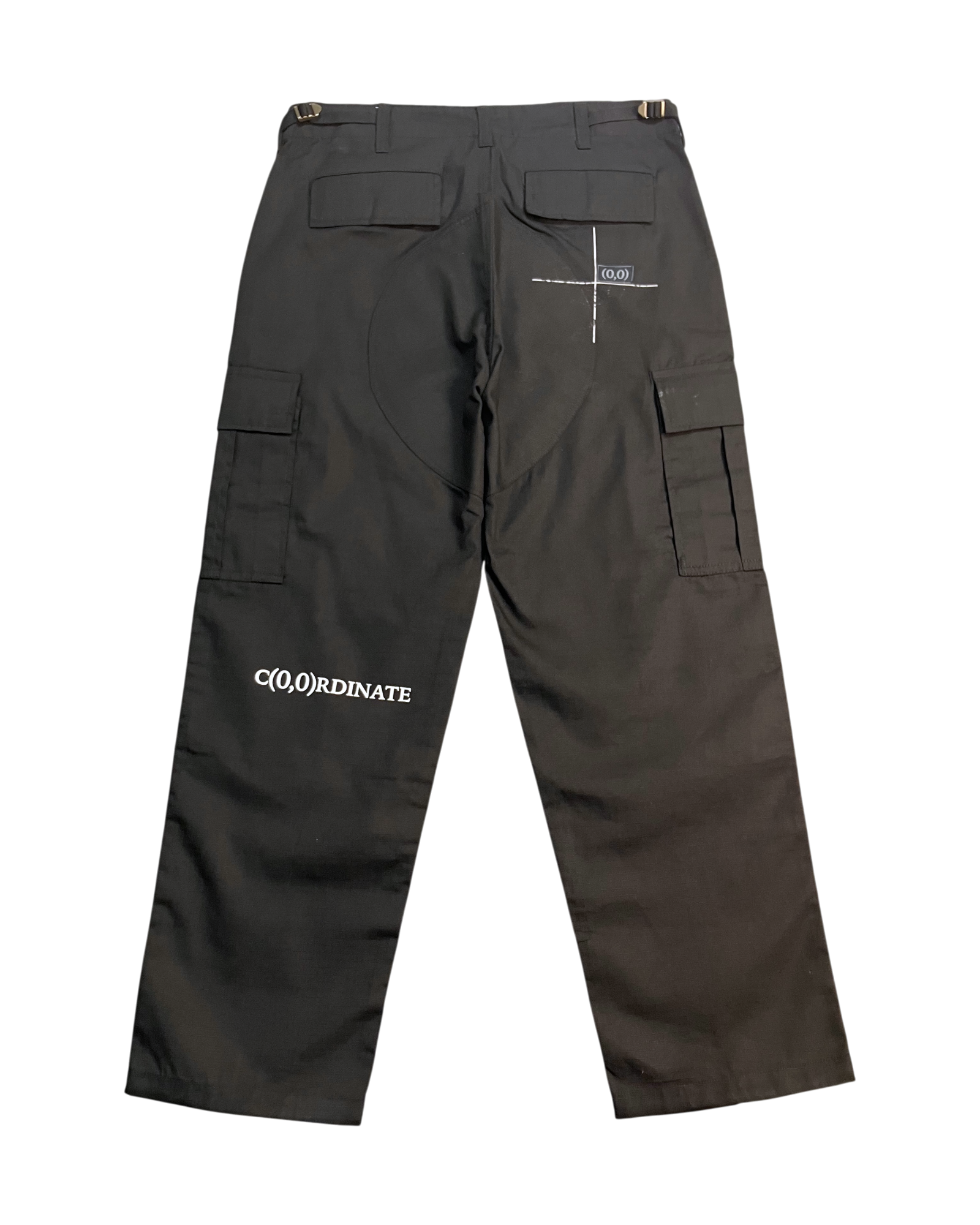 black baggy-fit pants