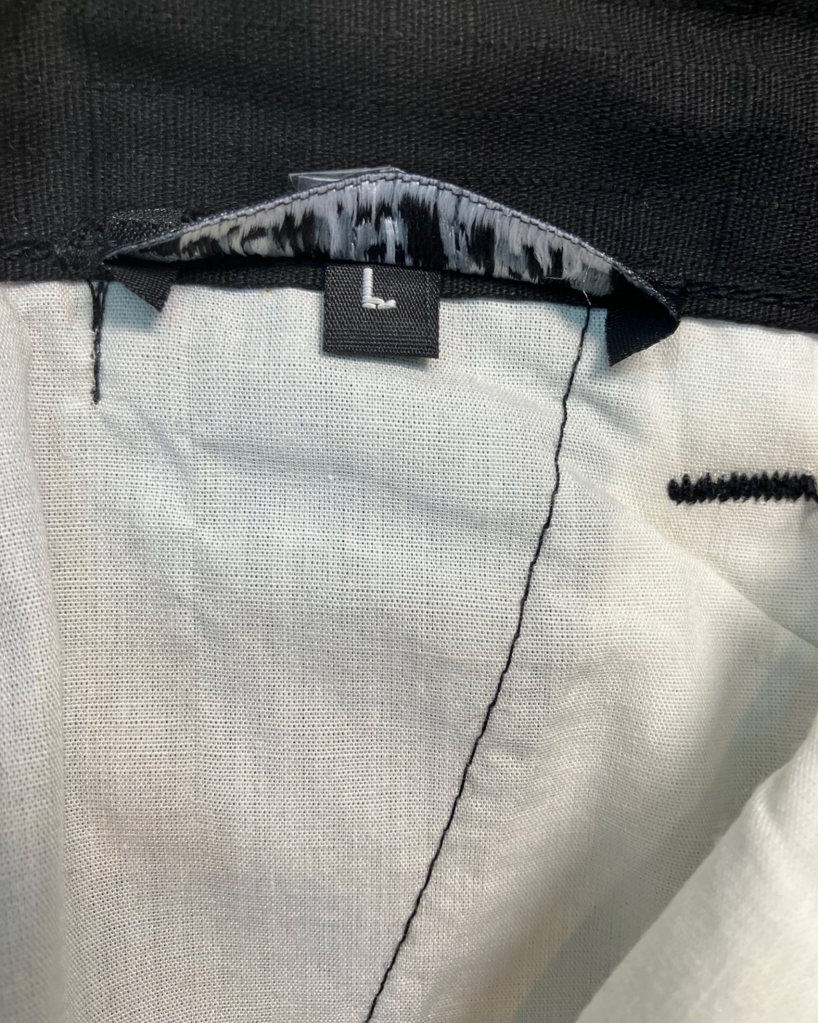 black baggy-fit pants