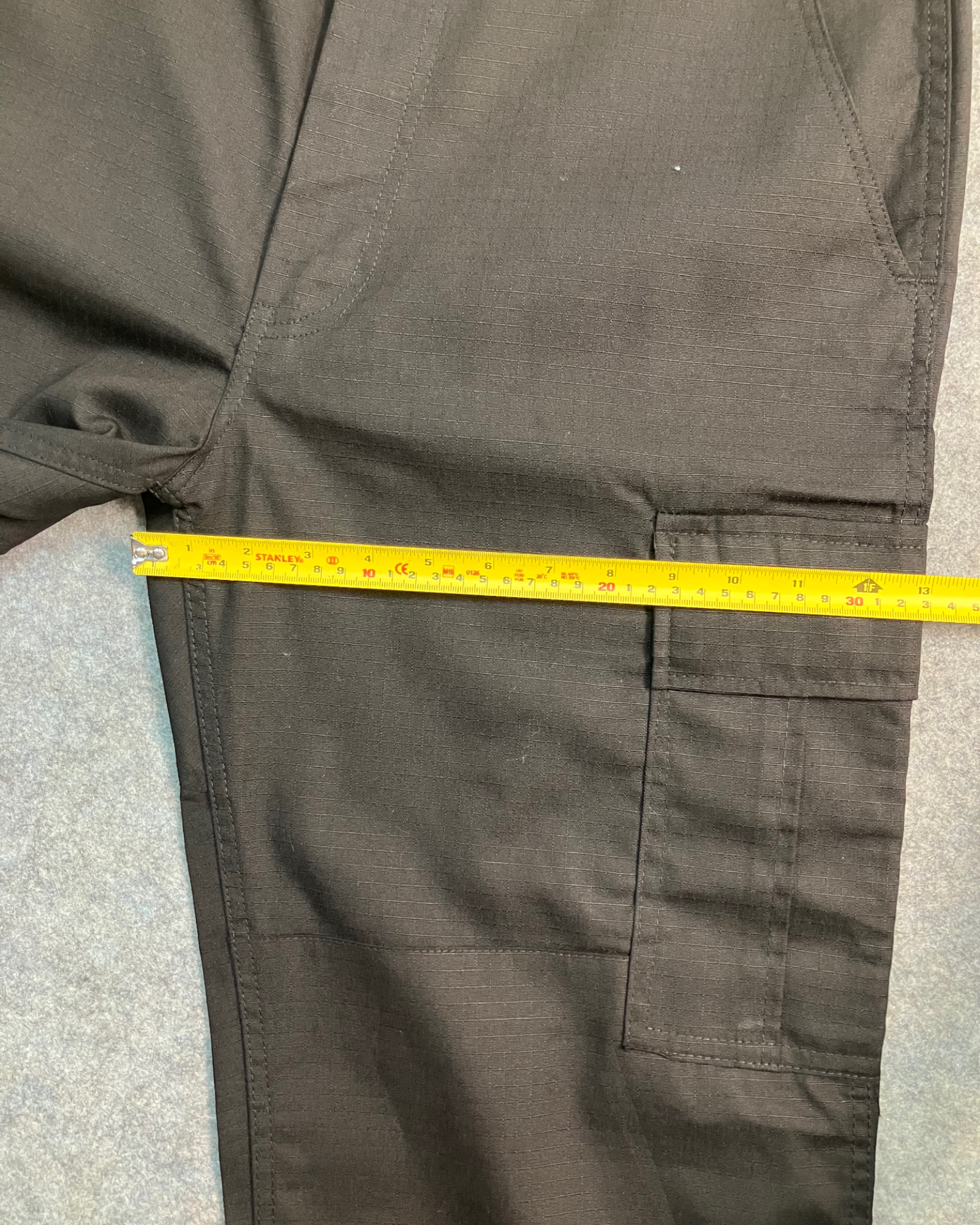 black baggy-fit pants