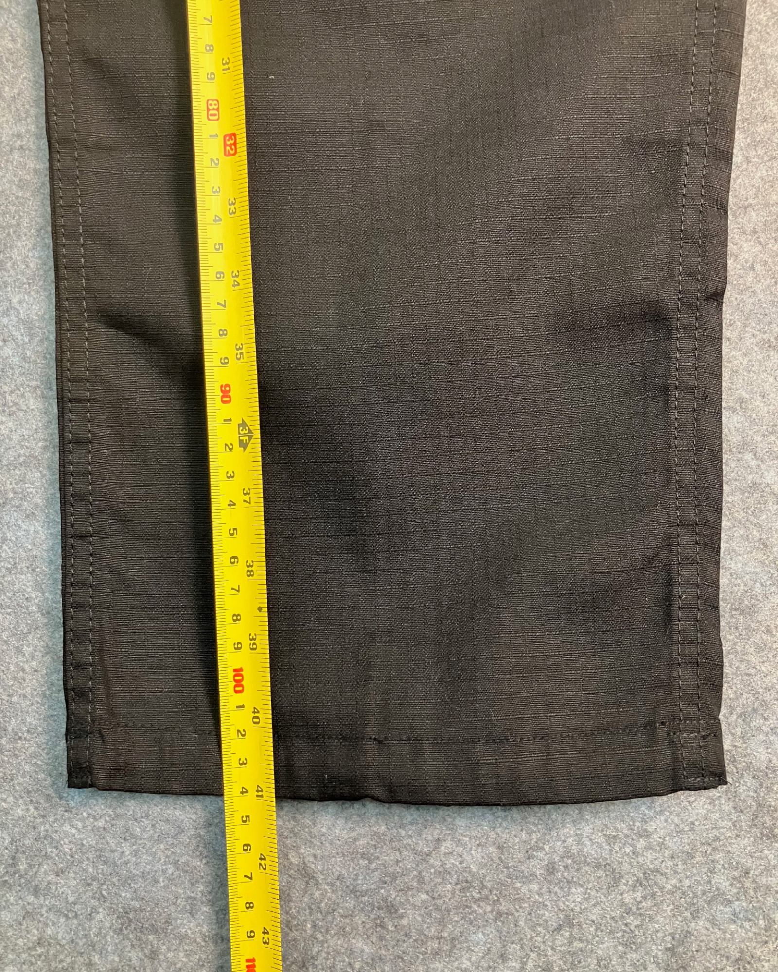 black baggy-fit pants