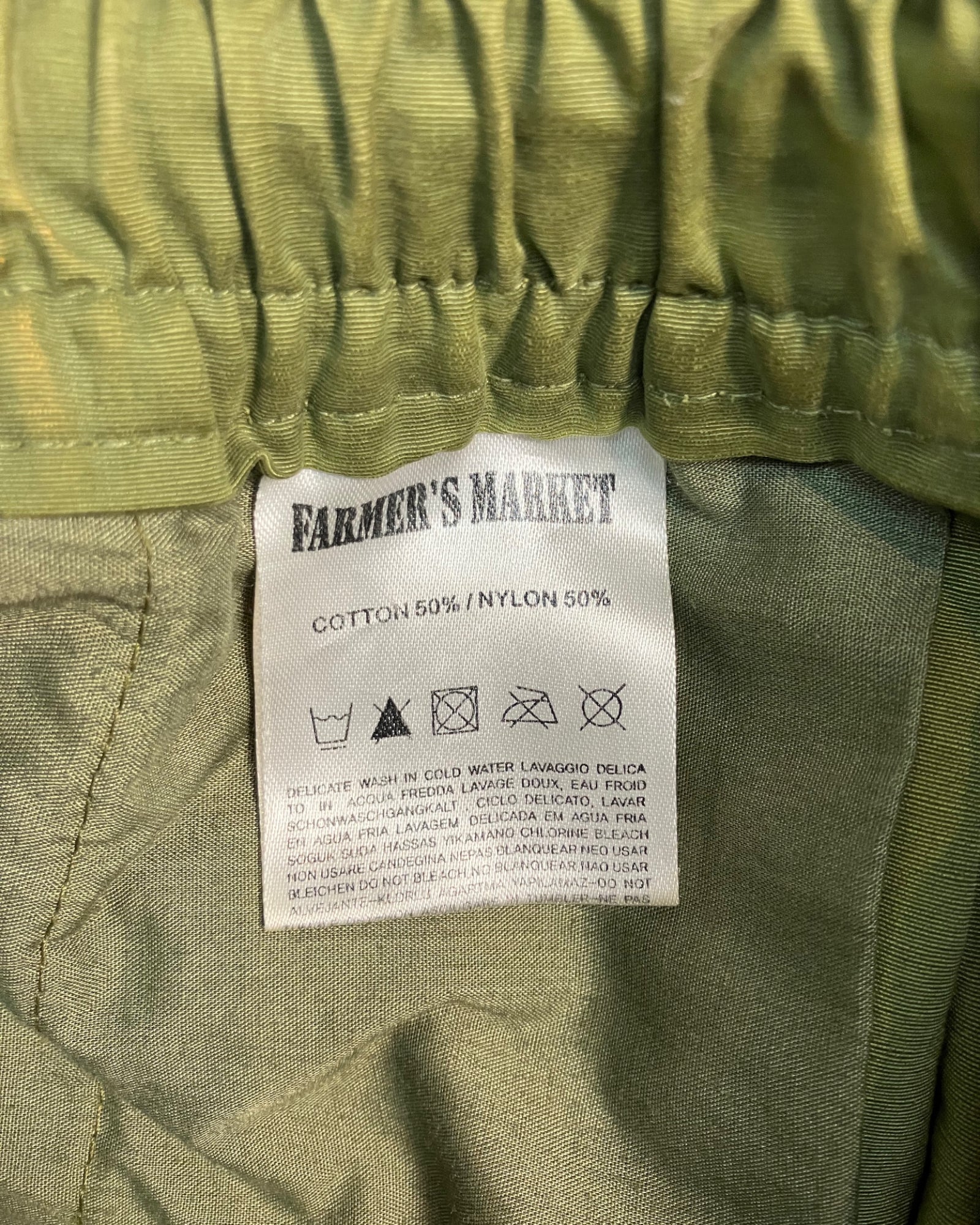khaki cargo balloon-pants