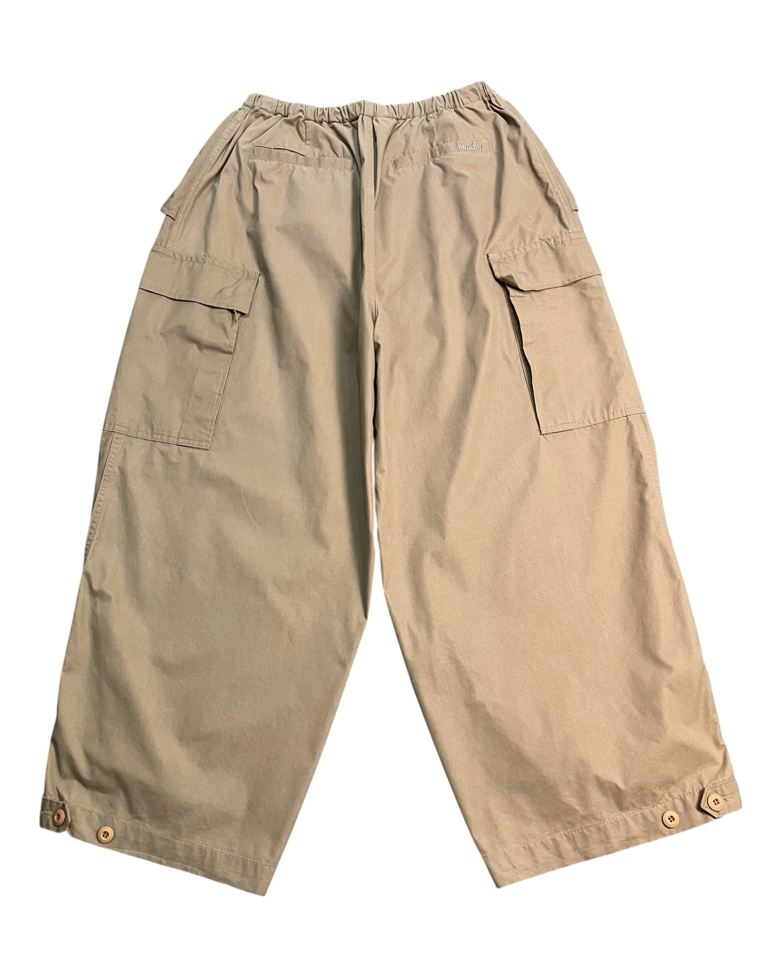 brown cargo balloon-pants