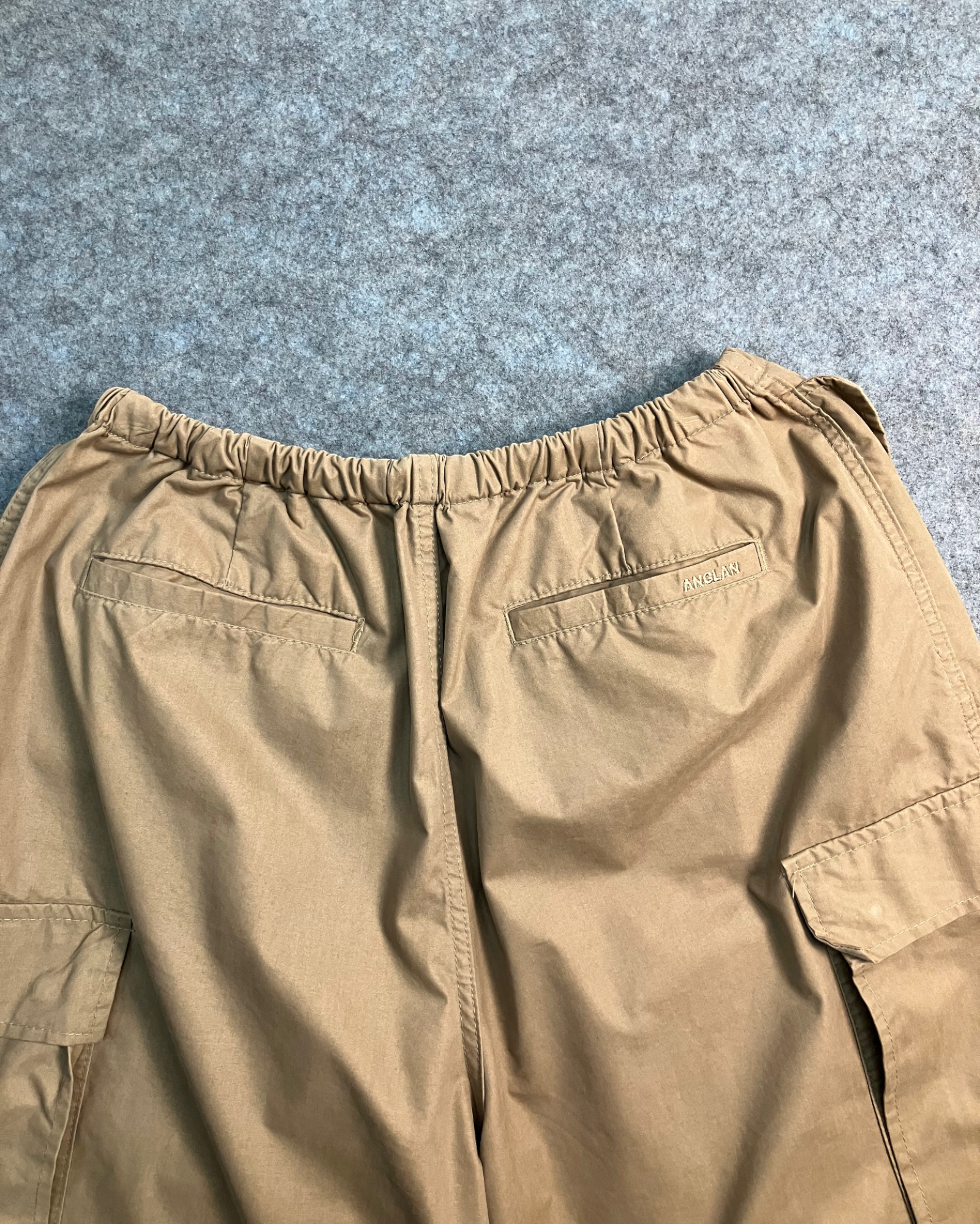 brown cargo balloon-pants
