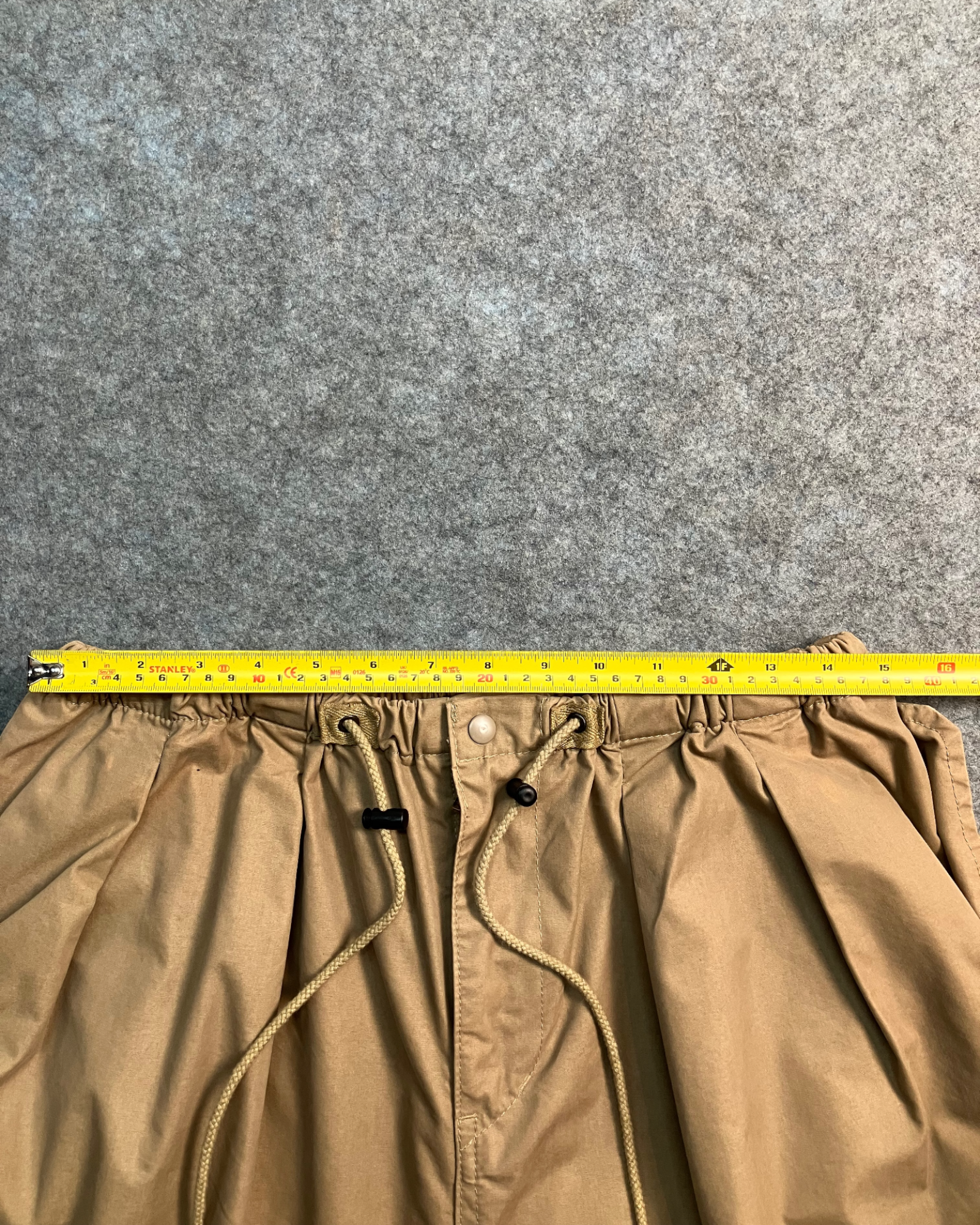 brown cargo balloon-pants