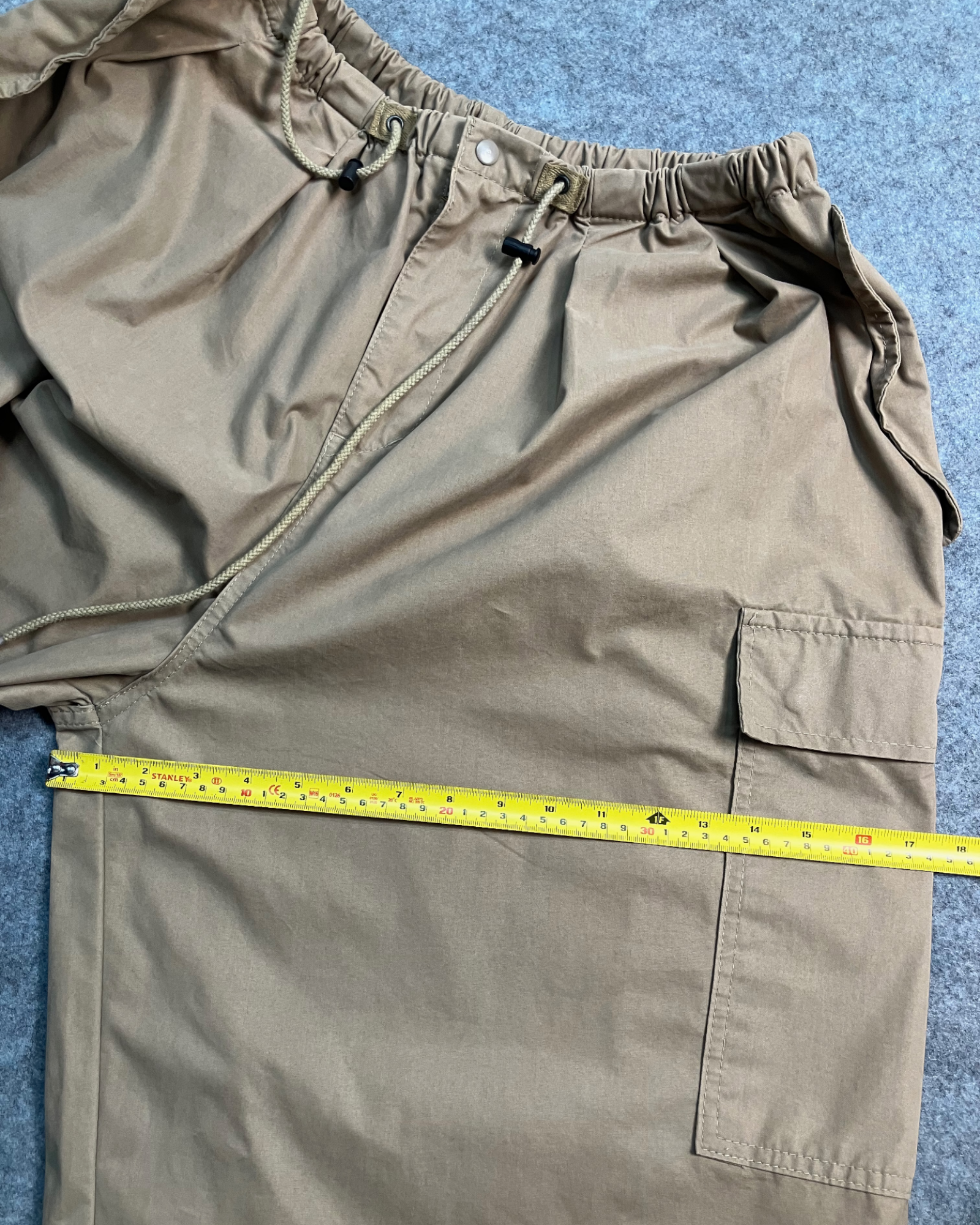 brown cargo balloon-pants