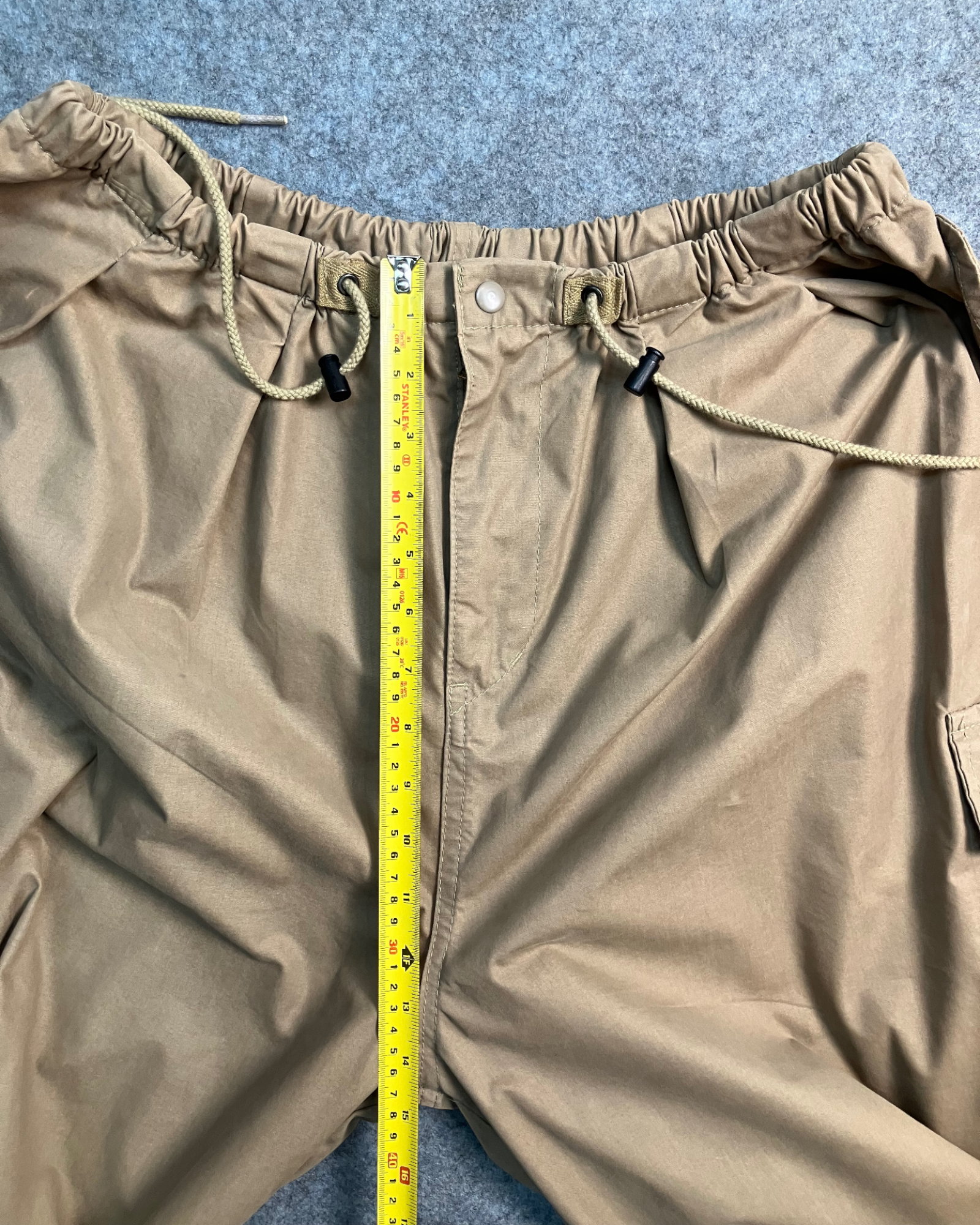 brown cargo balloon-pants