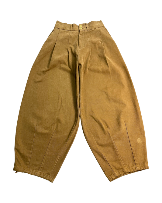 brown balloon-pants